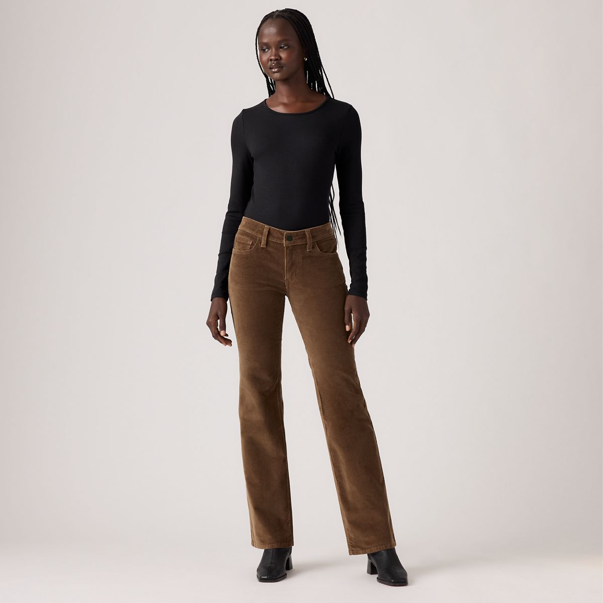 Superlow Bootcut Corduroy Women's Pants — Carafe - Brown