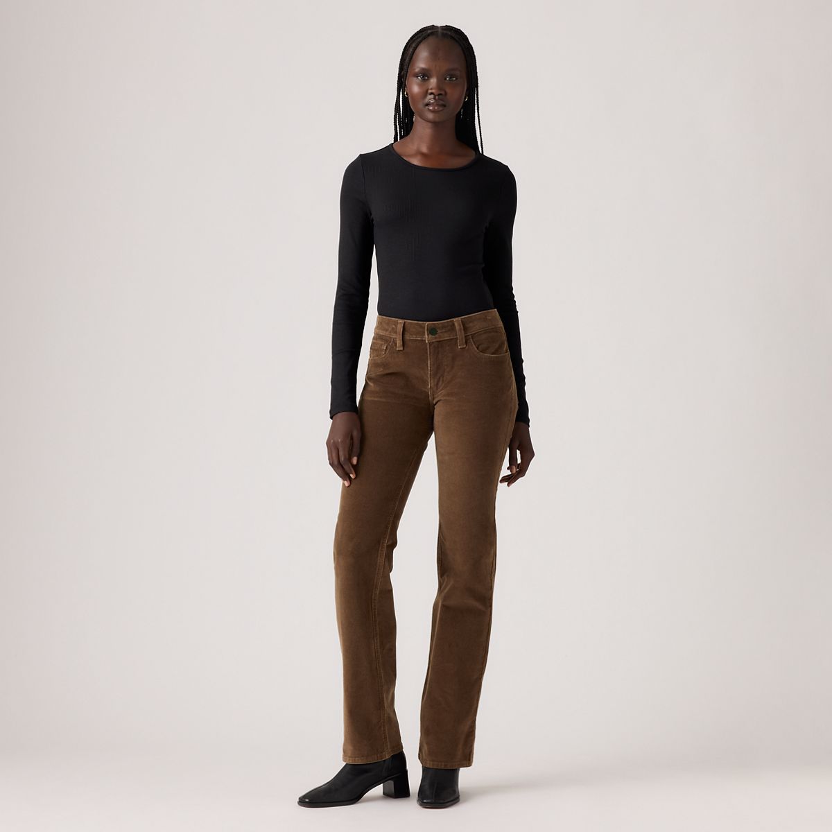 Superlow Bootcut Corduroy Women's Pants — Carafe - Brown