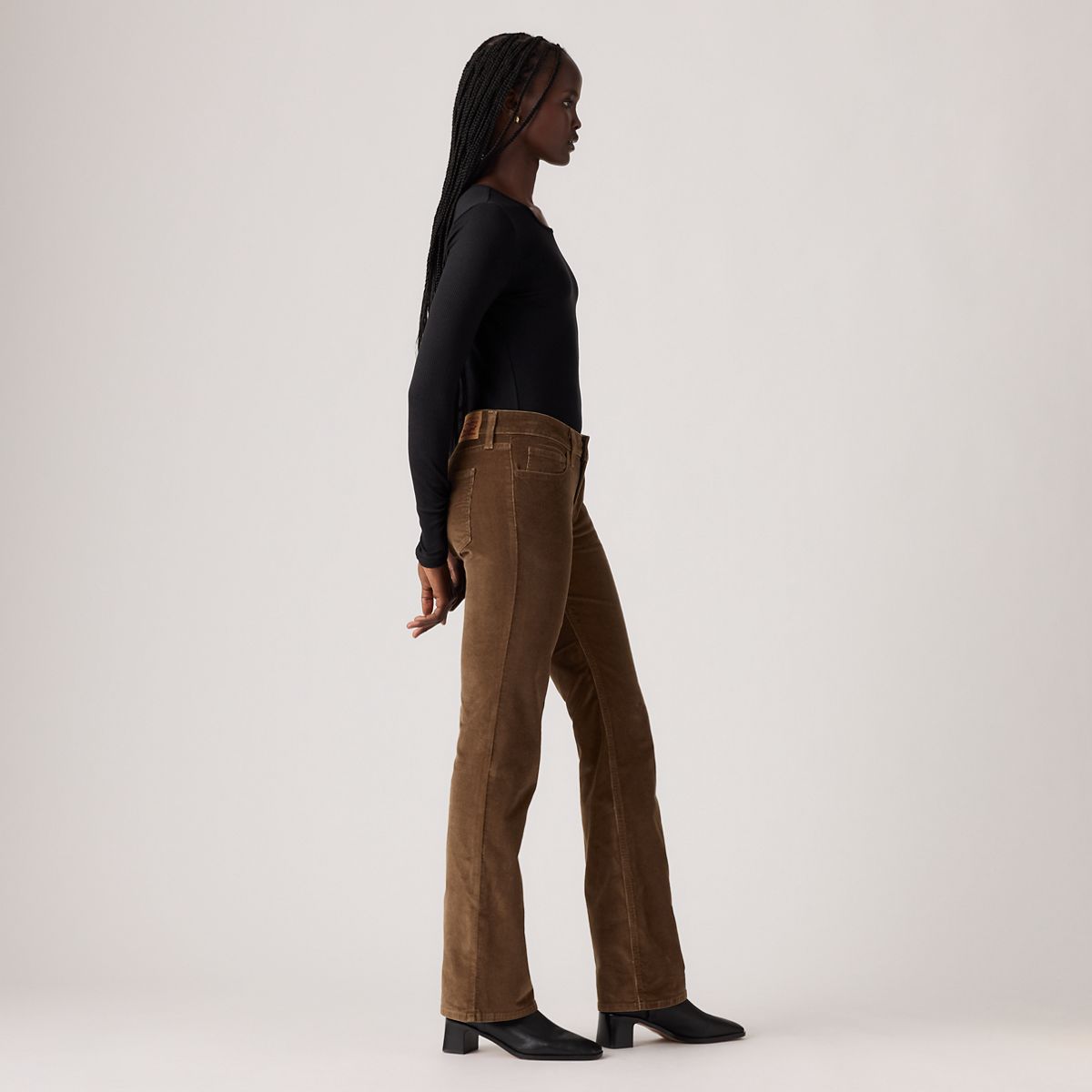 Superlow Bootcut Corduroy Women's Pants — Carafe - Brown