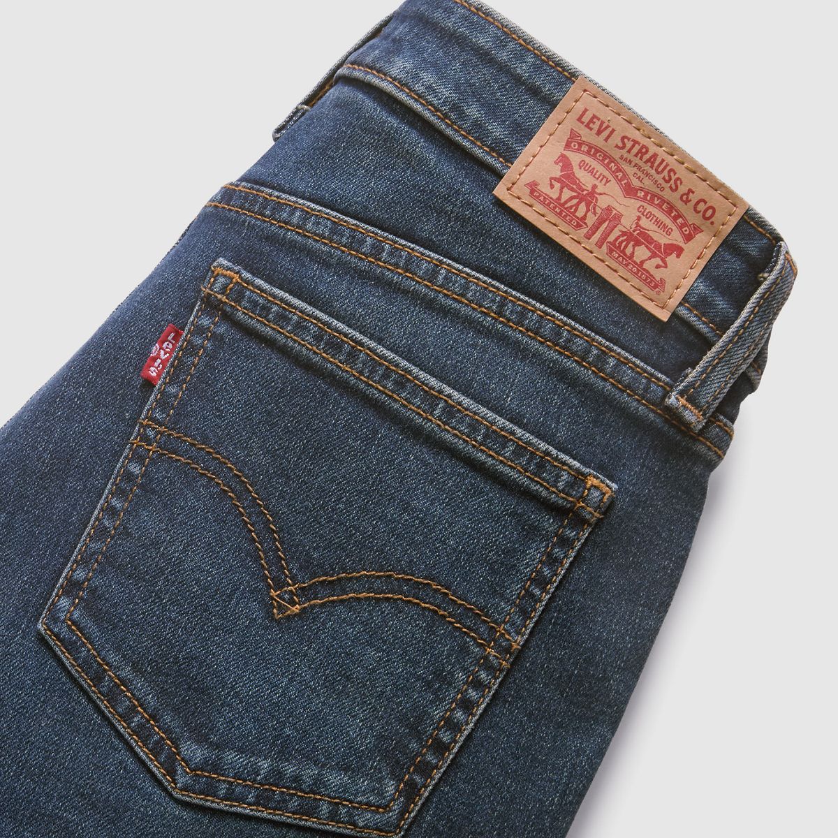 Superlow Bootcut Women's Jeans — Sweep Down - Dark Wash