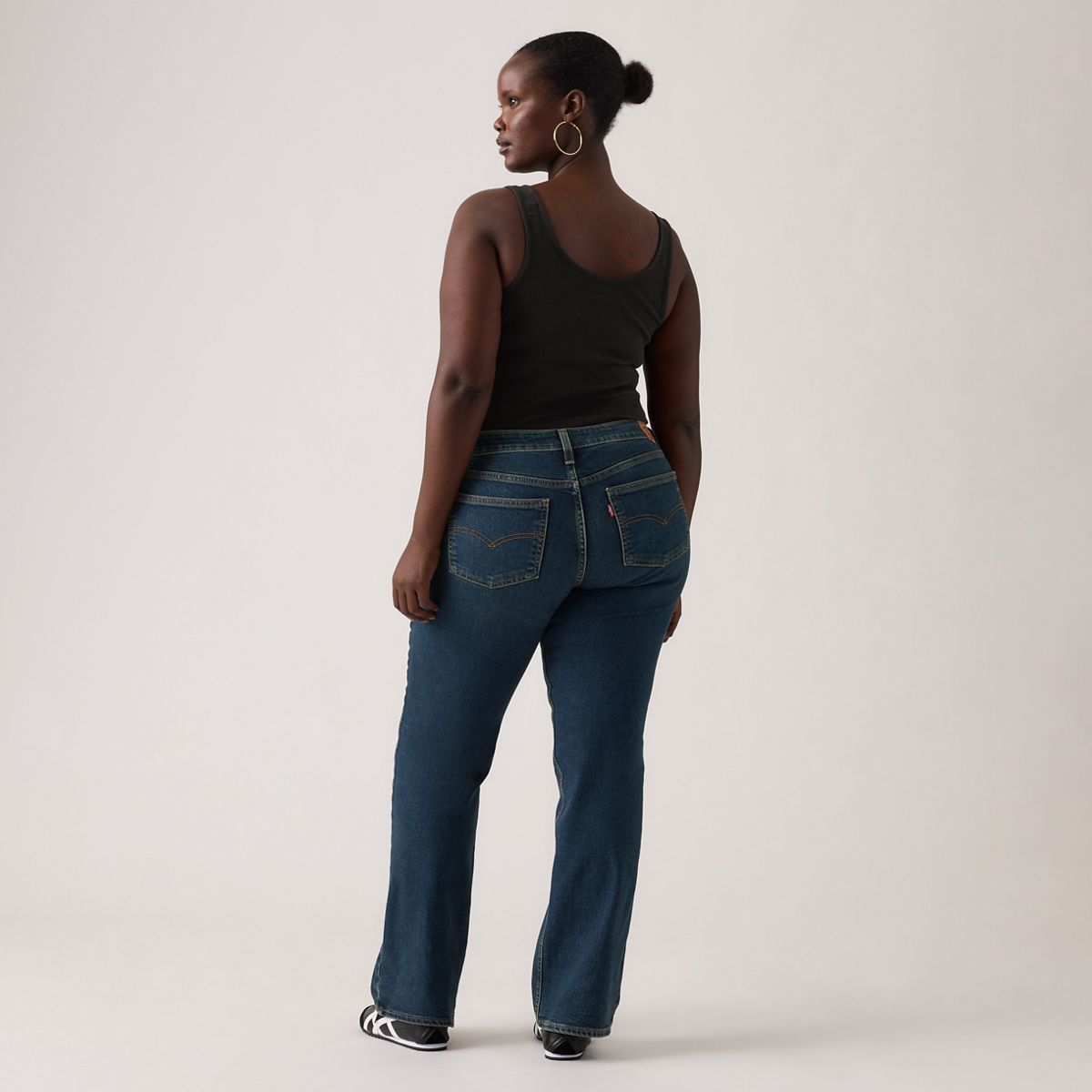 Superlow Bootcut Women's Jeans — Sweep Down - Dark Wash