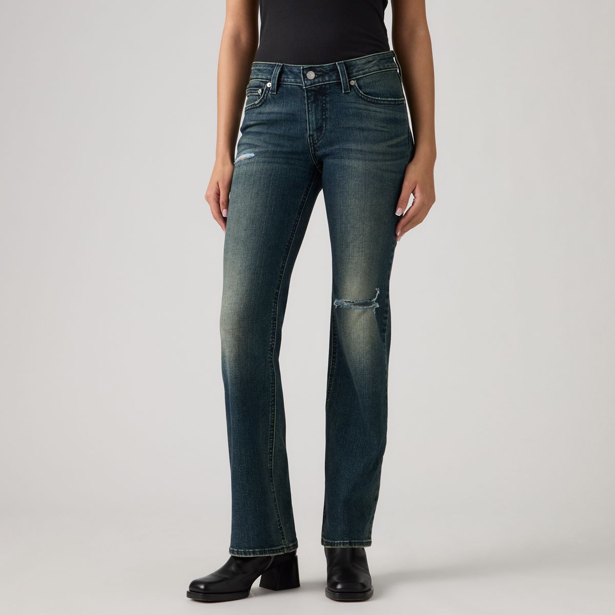 Superlow Bootcut Women's Jeans — Here And There Boot - Dark Wash