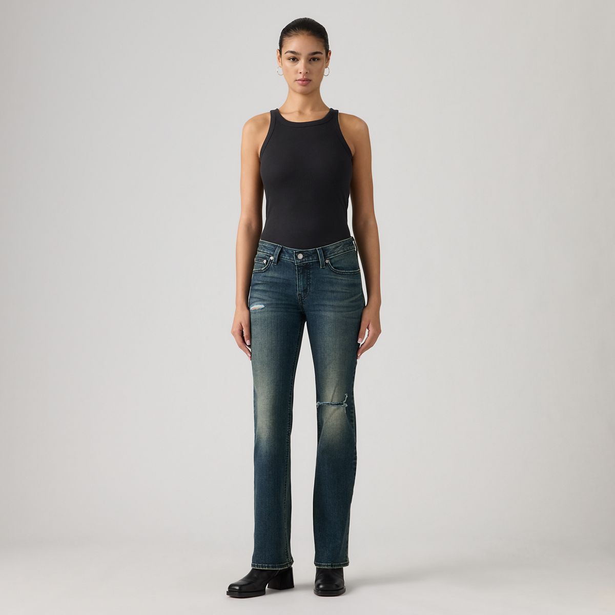 Superlow Bootcut Women's Jeans — Here And There Boot - Dark Wash