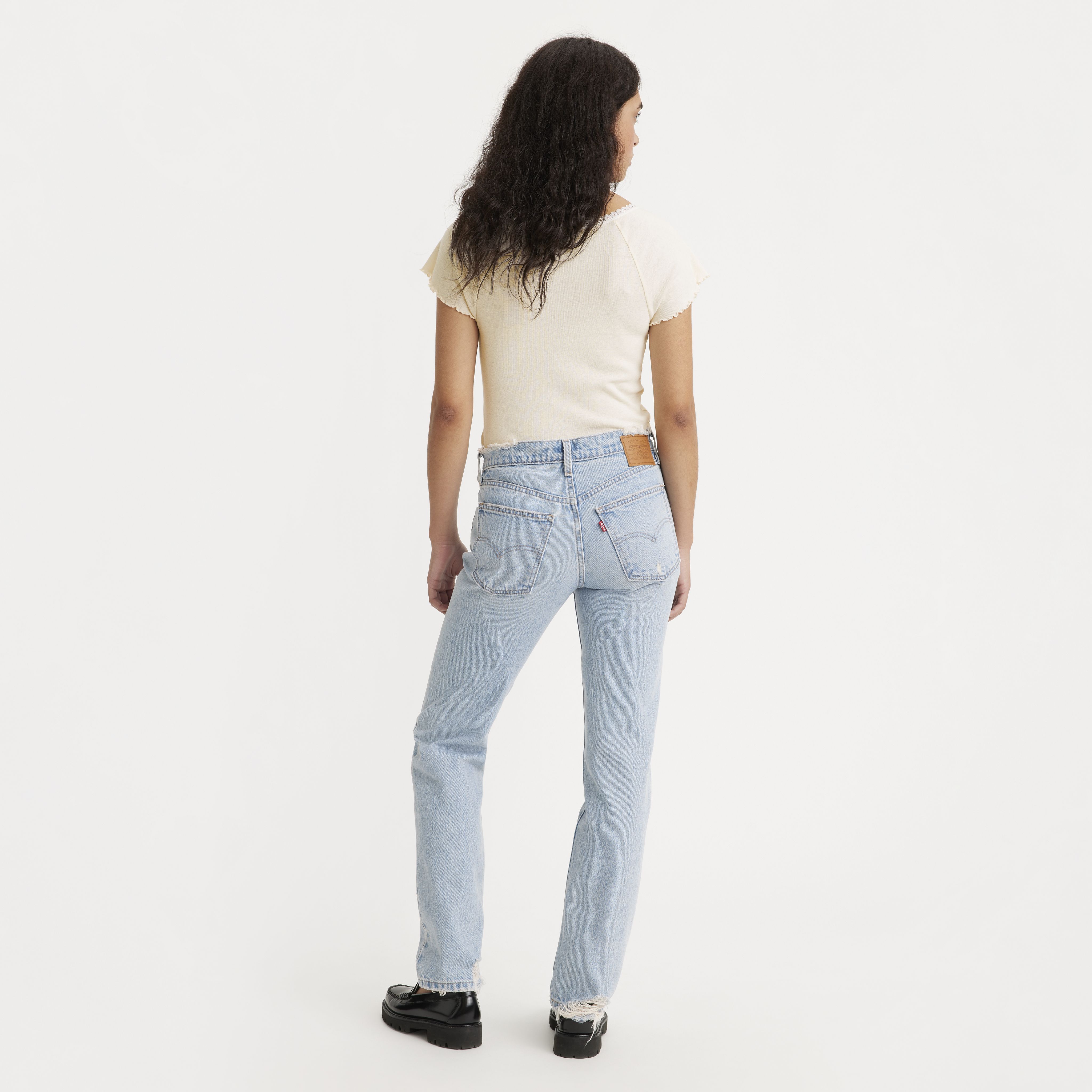 Mid Rise Straight Women's Jeans 3