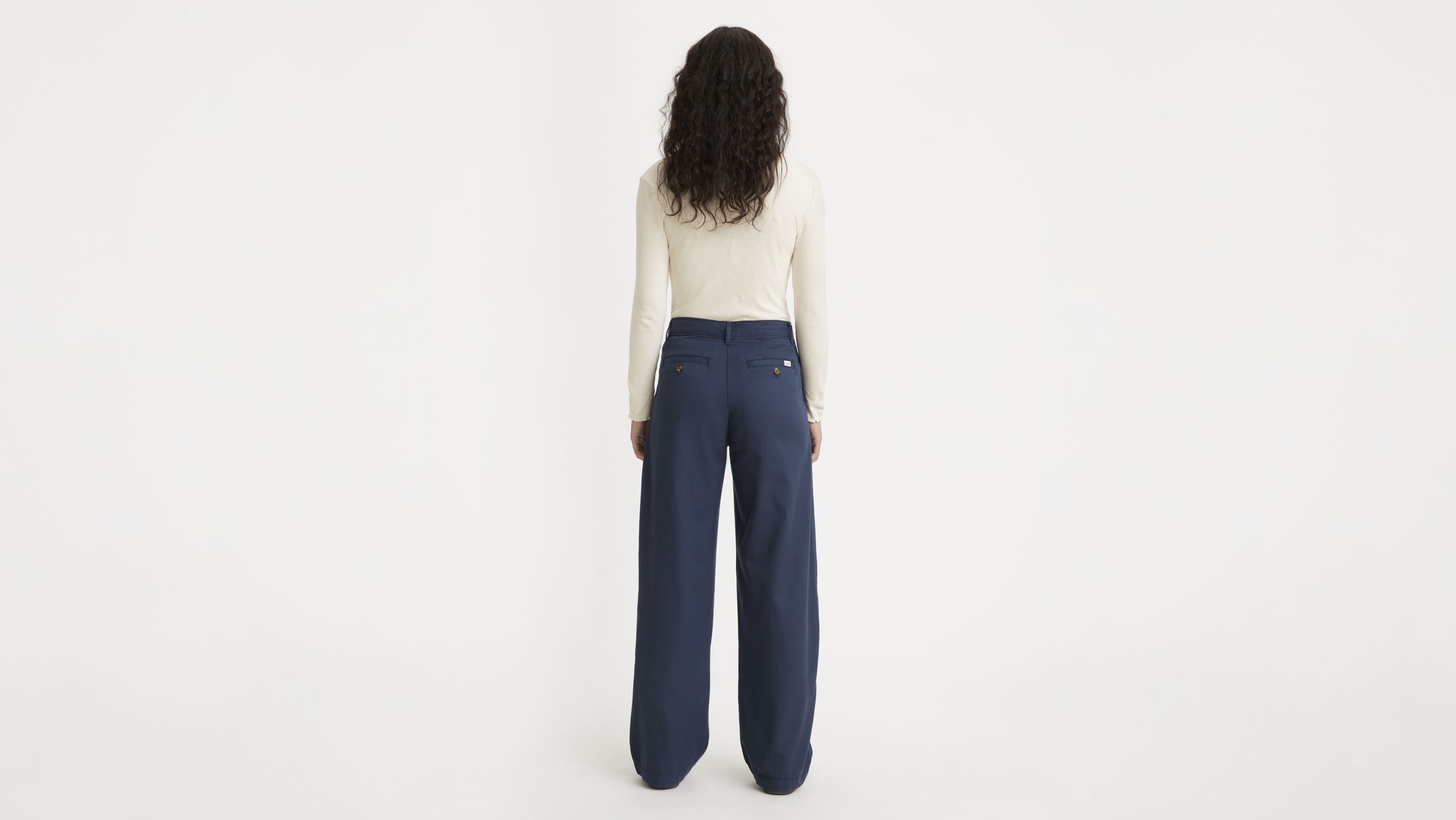 High Rise Pleated Baggy Trouser Pants 3