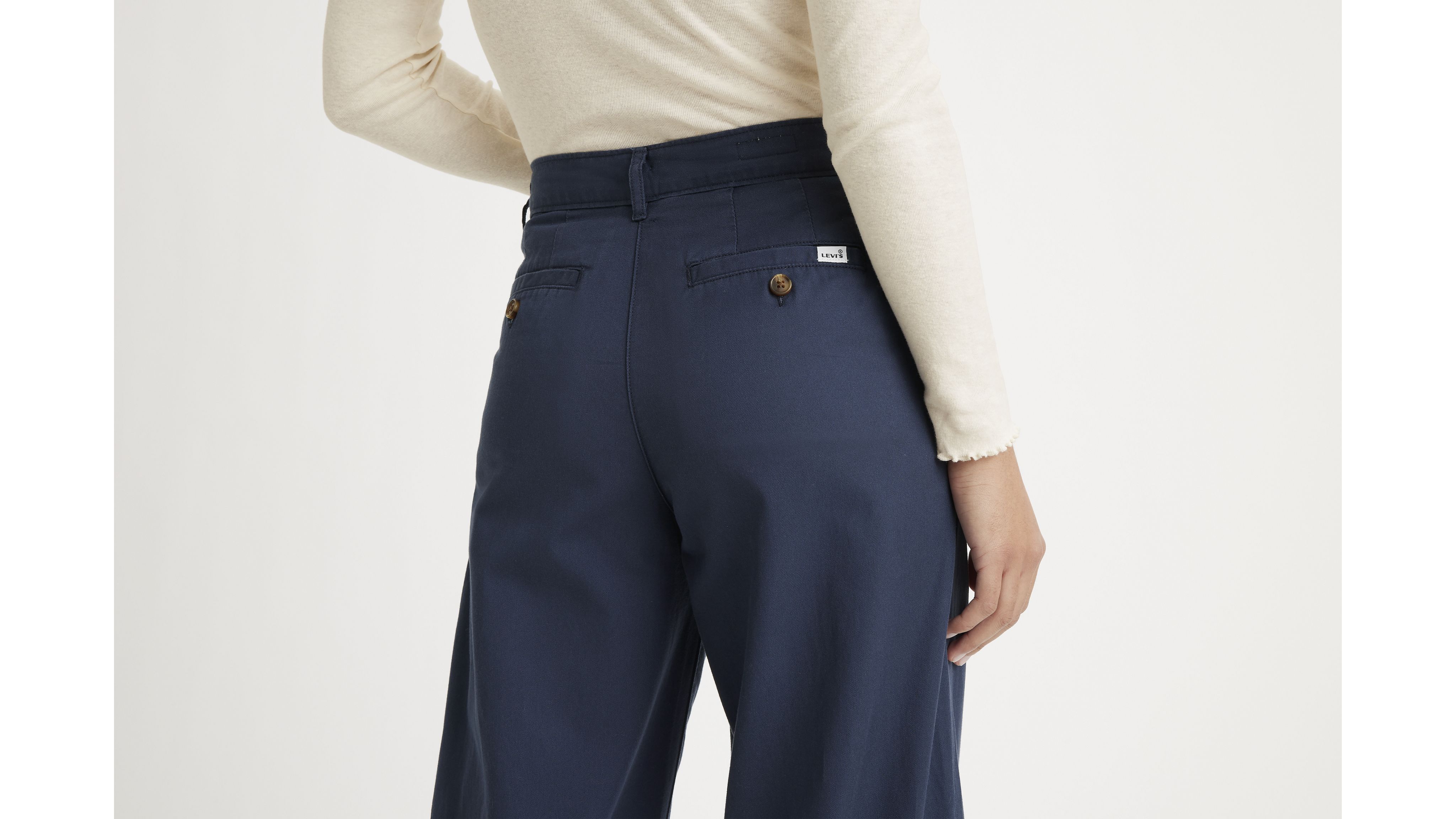 High Rise Pleated Baggy Trouser Pants 2