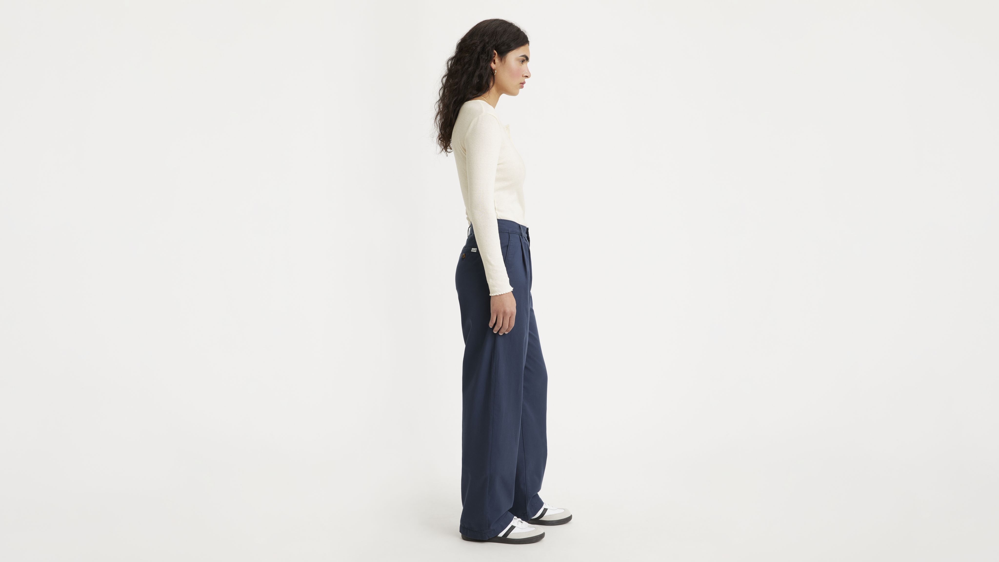 High Rise Pleated Baggy Trouser Pants 4