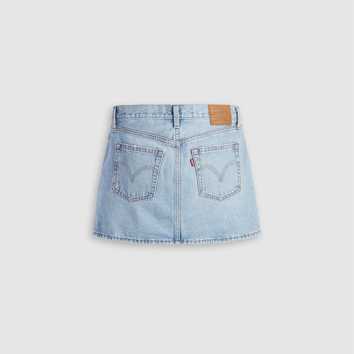 Icon Skirt — Light Indigo Worn In - Blue