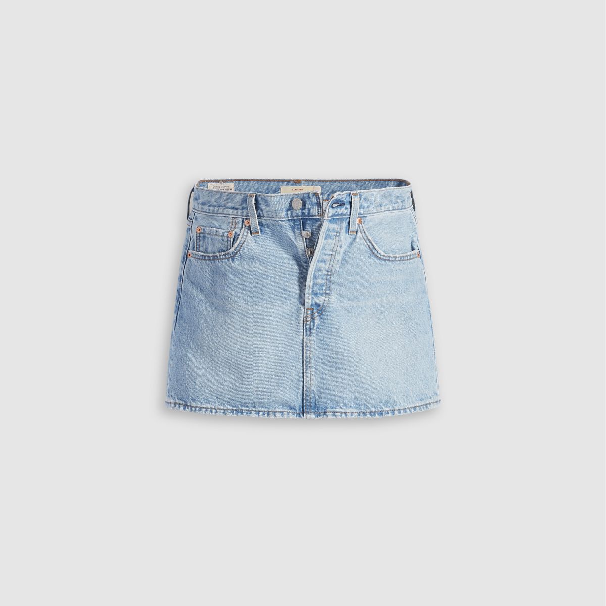 Icon Skirt — Light Indigo Worn In - Blue