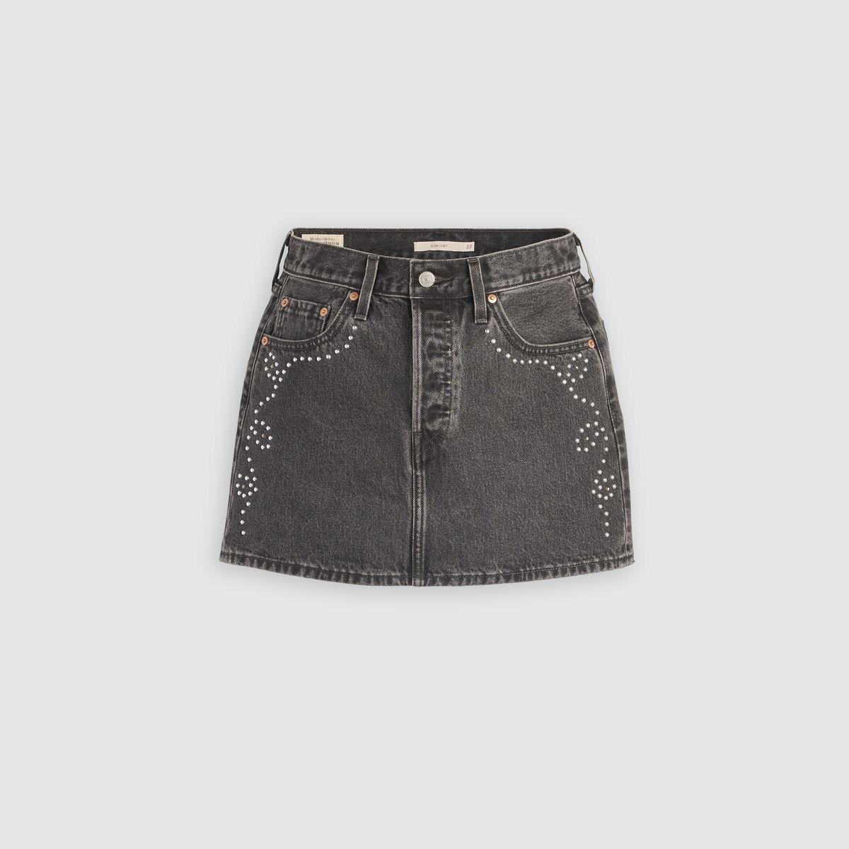 Icon Skirt — Bejeweled Skirt - Black