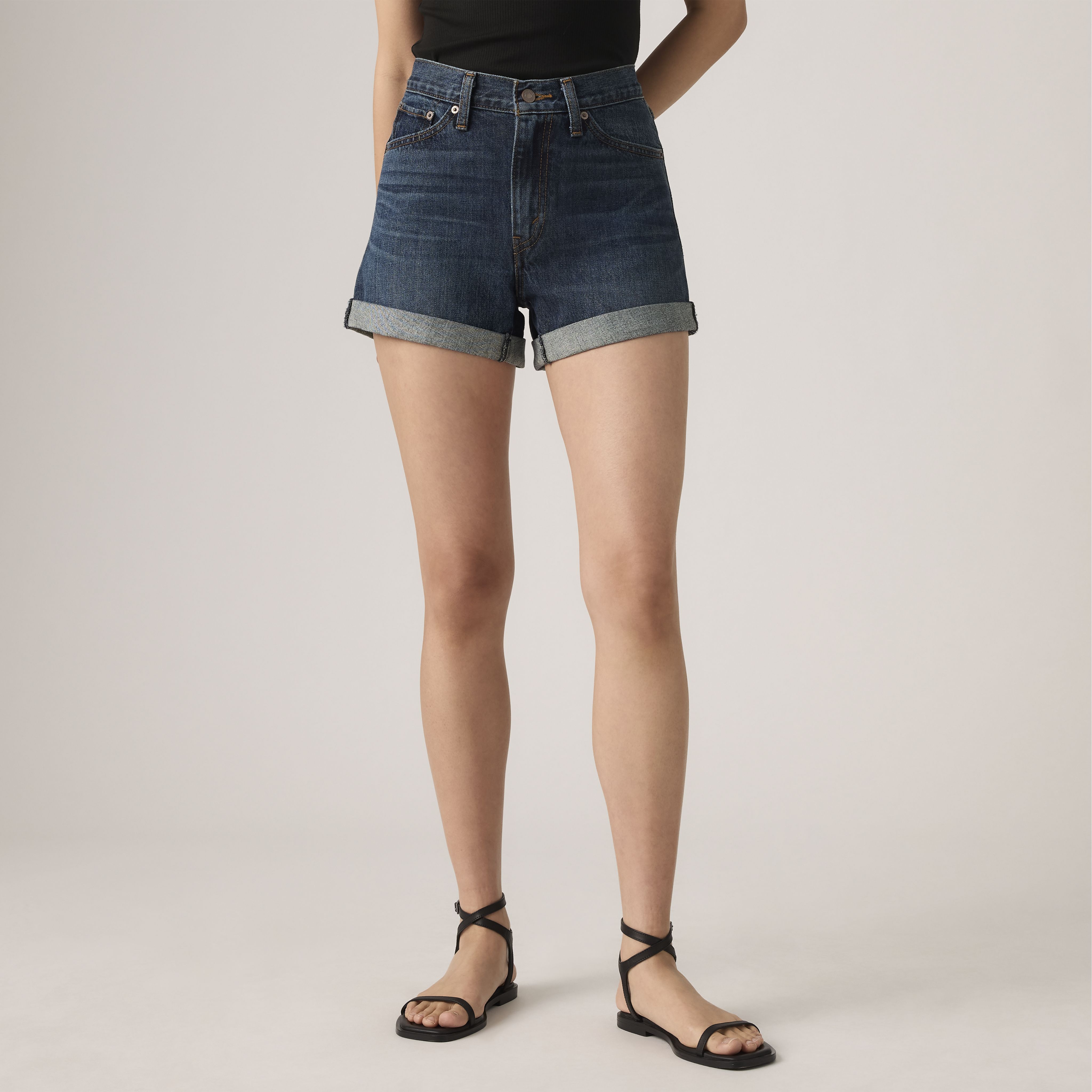 Rolled 80s Mom Women's Shorts 2