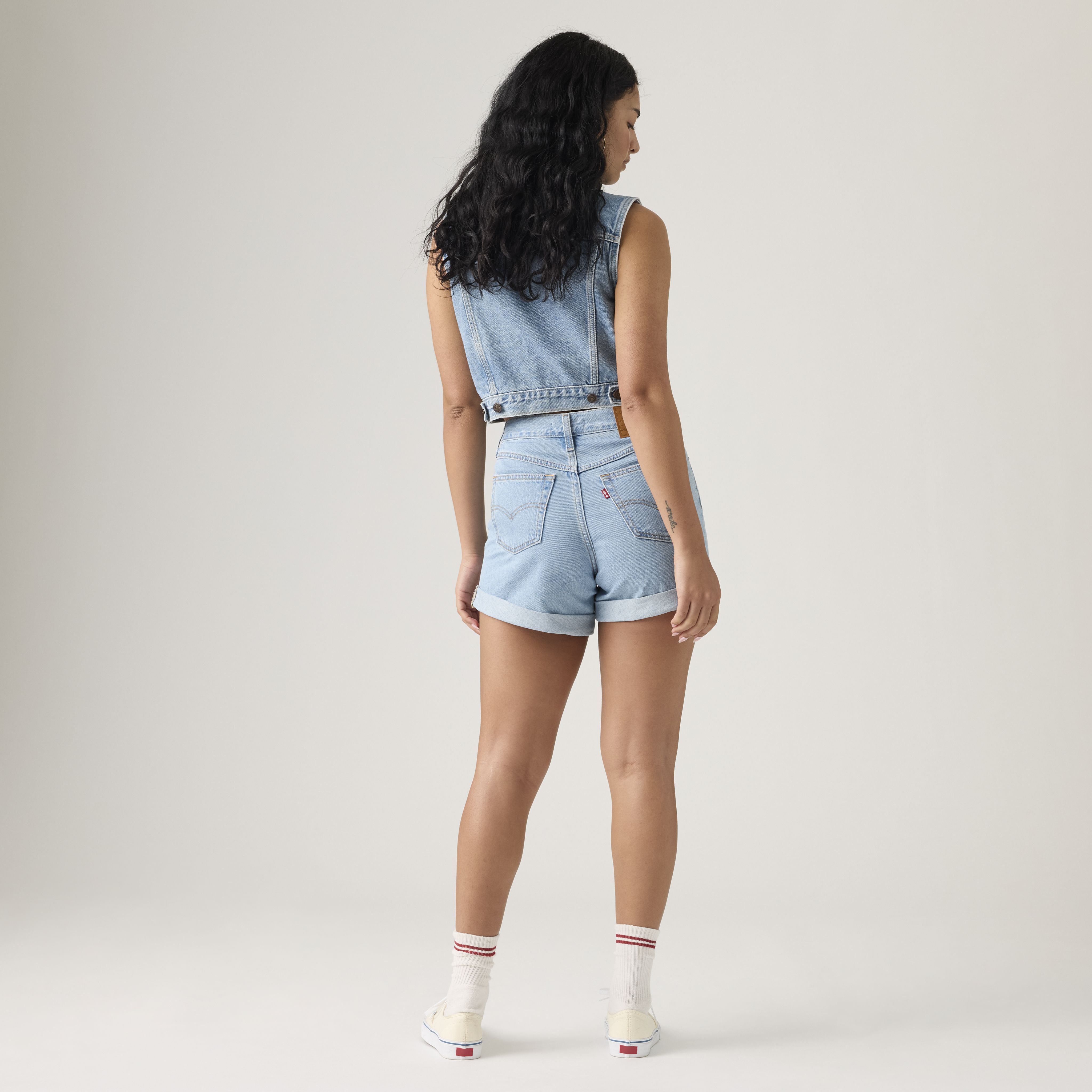 Rolled 80s Mom Women's Shorts 3