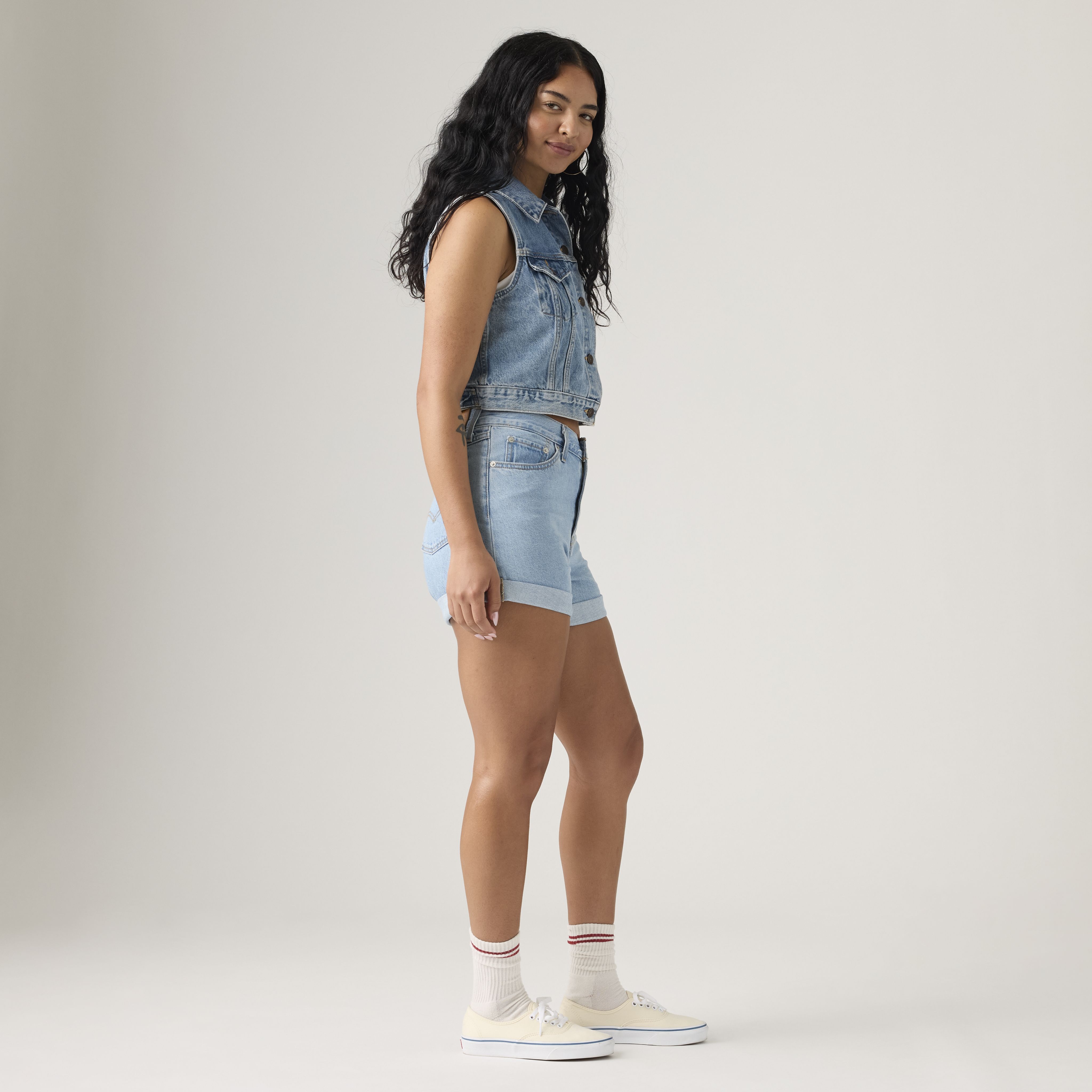 Rolled 80s Mom Women's Shorts 4