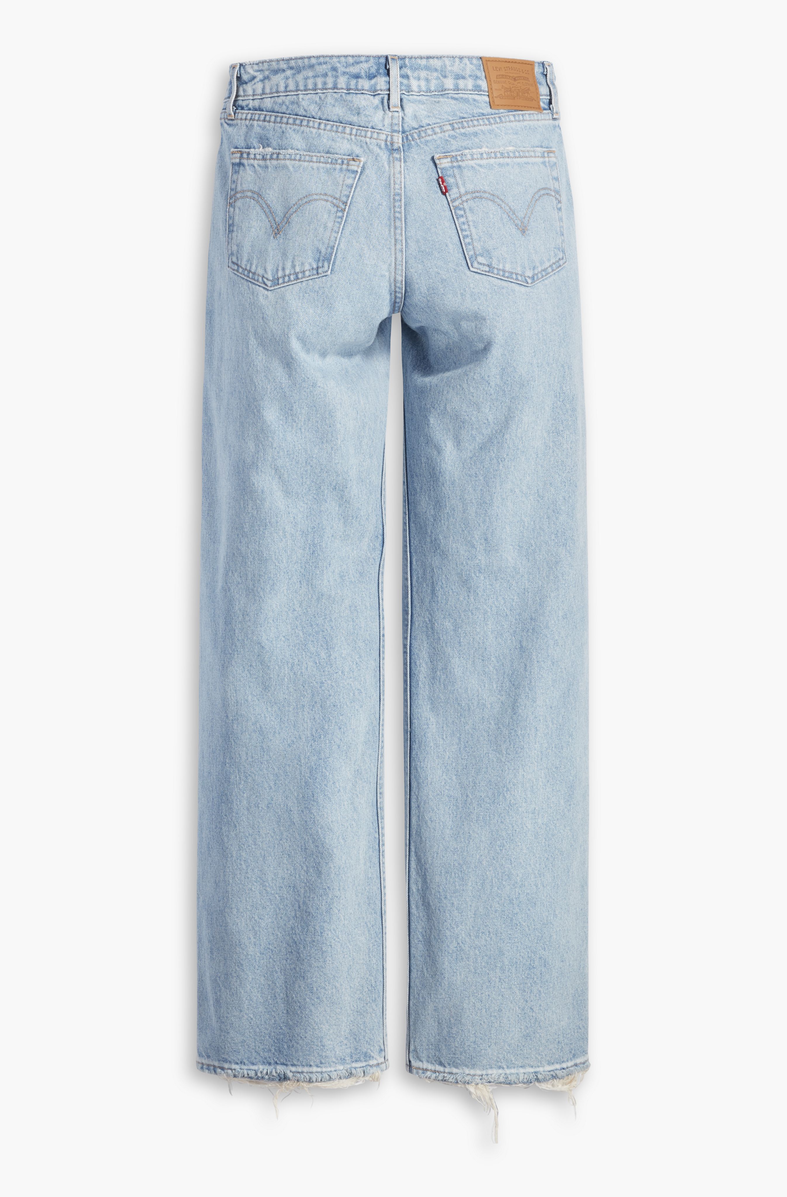 Jean ample taille basse pour femme 7