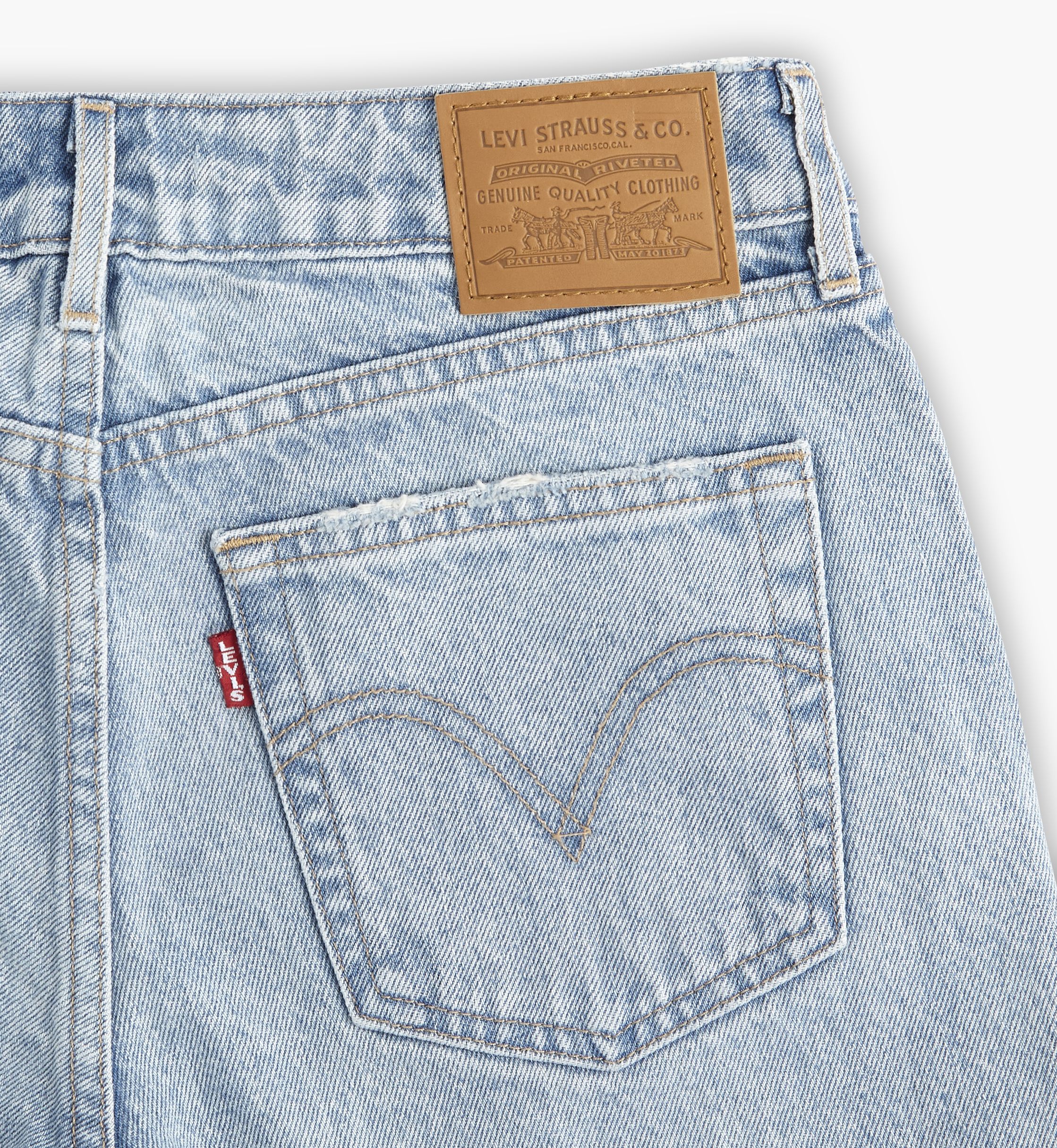 Jean ample taille basse pour femme 8