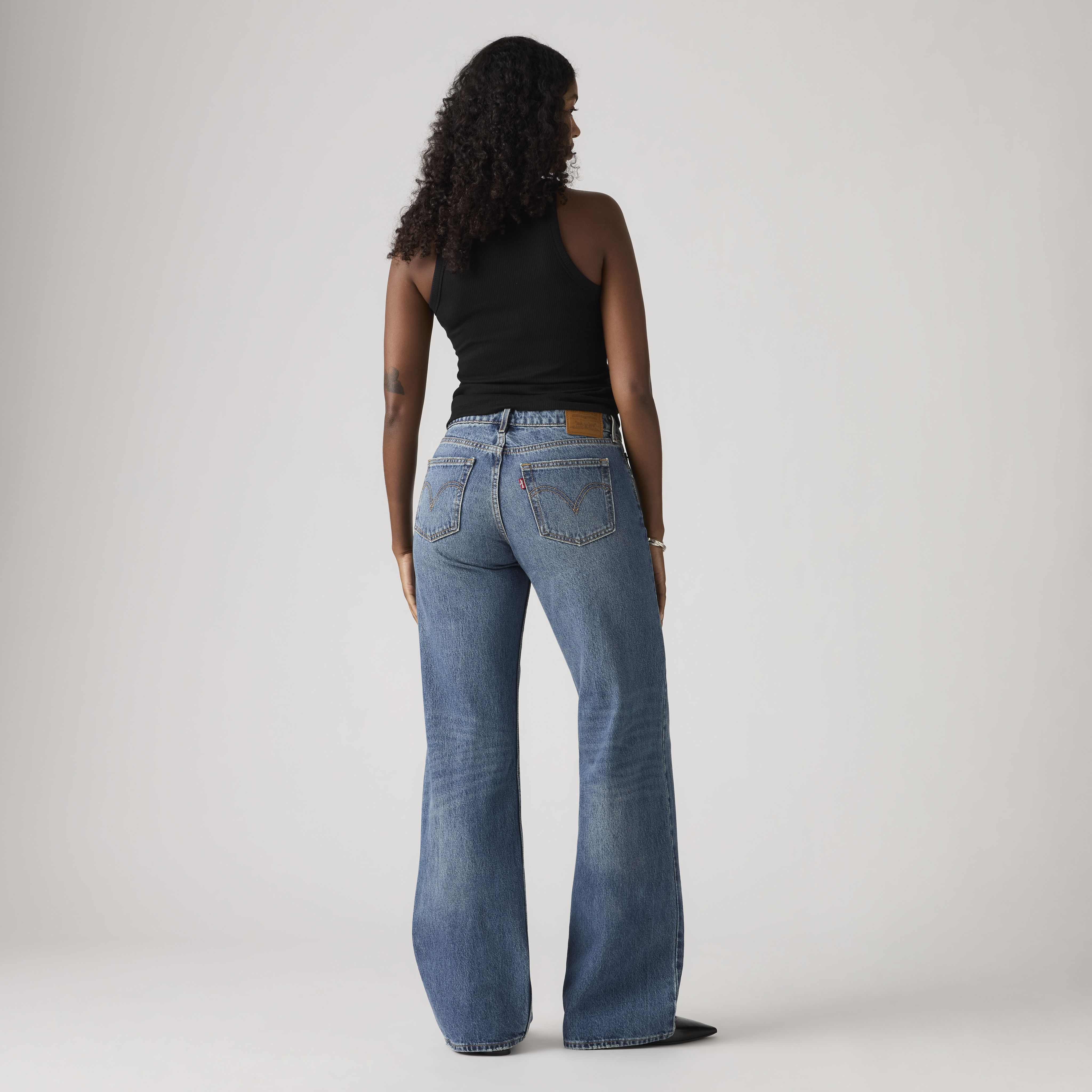 Jean ample taille basse pour femme 3