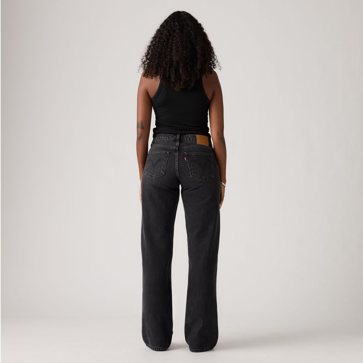 Low Loose Women's Jeans — Tech Storm - Black