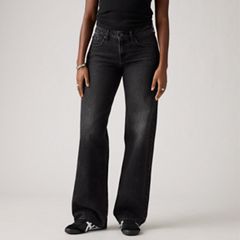 Low Loose Women's Jeans — Tech Storm - Black 2