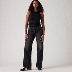 Low Loose Women's Jeans — Tech Storm - Black 1