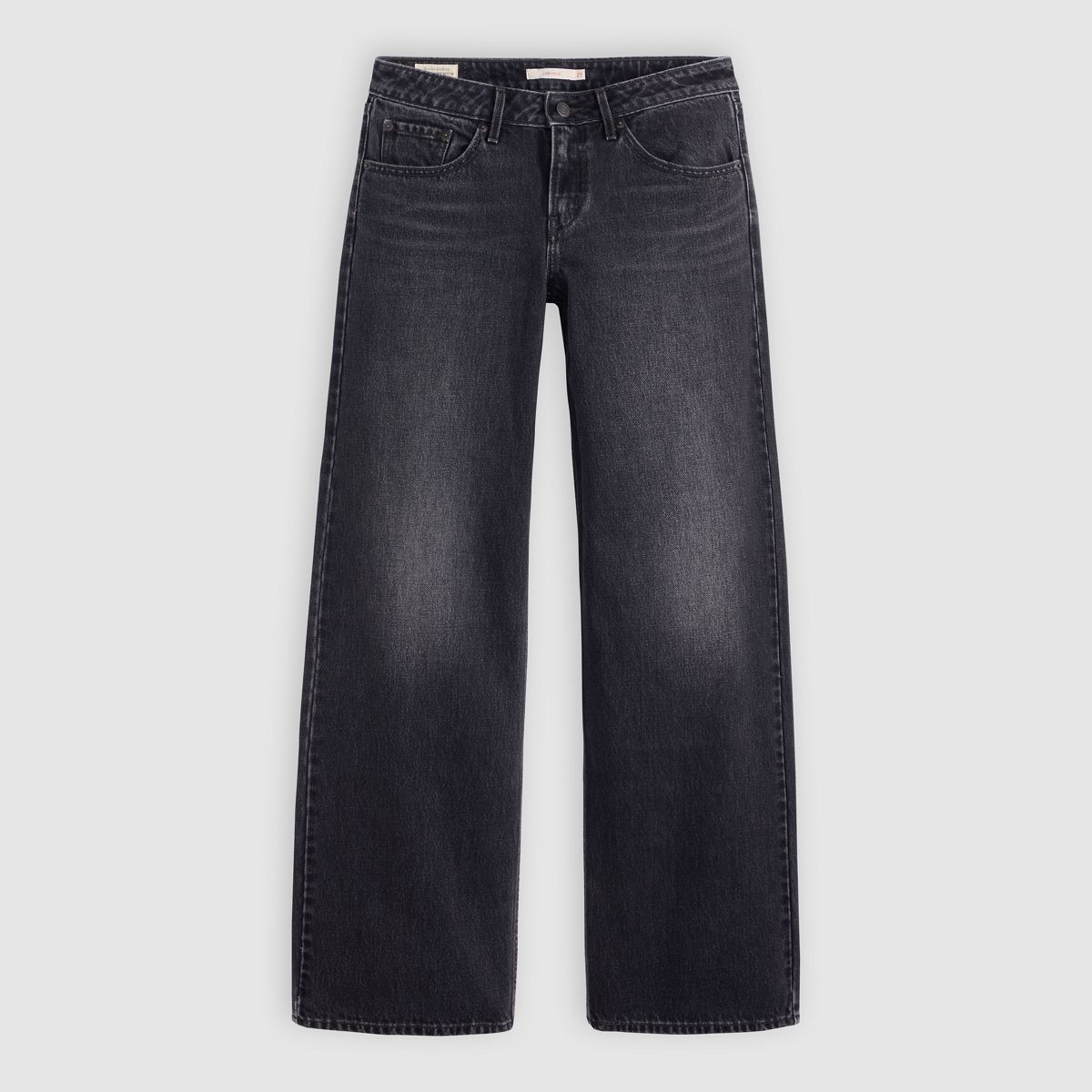 Low Loose Women's Jeans — Tech Storm - Black