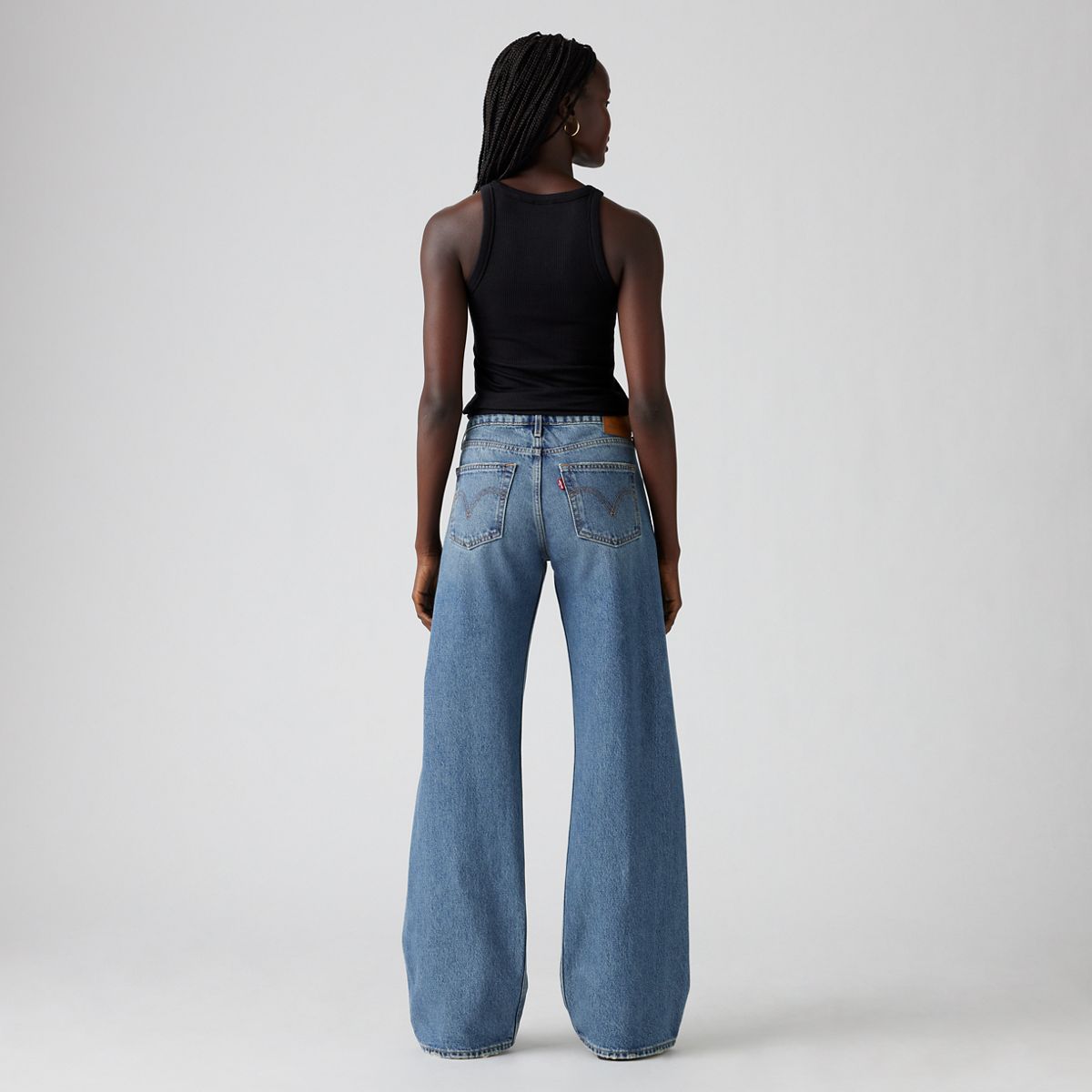 Low Loose Women's Jeans — Rescued City - Medium Wash
