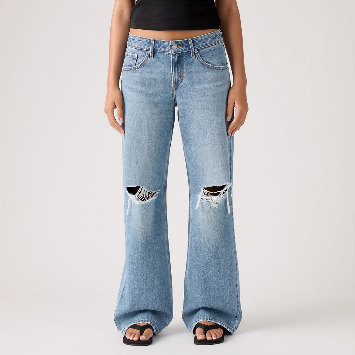 Low Loose Women's Jeans — Shakey Ground - Medium Wash