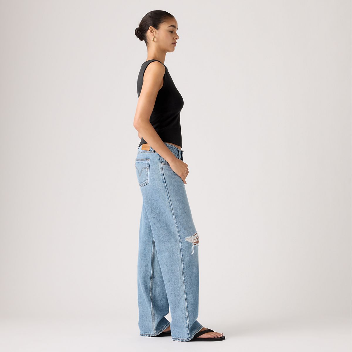 Low Loose Women's Jeans — Shakey Ground - Medium Wash
