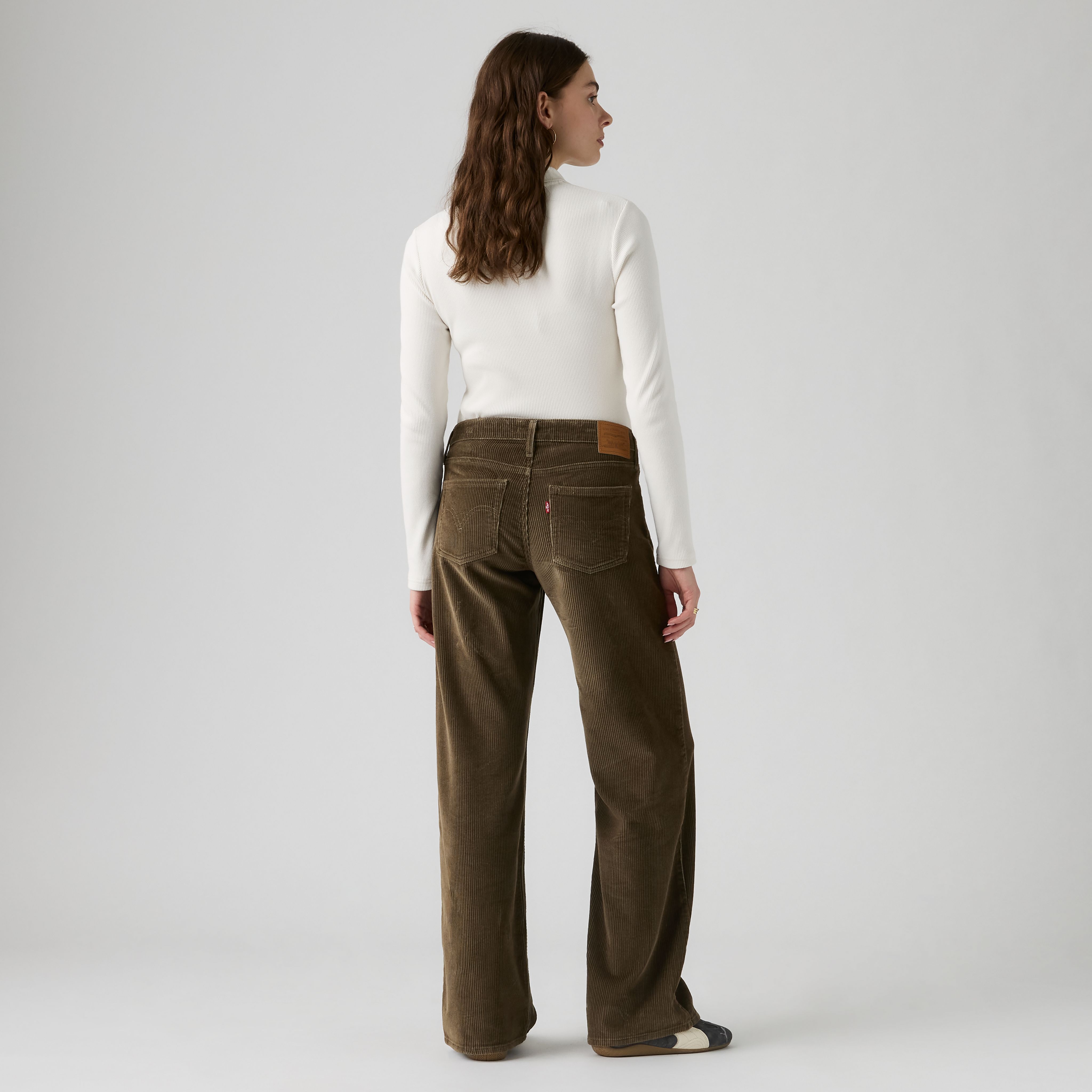 Low Loose Corduroy Pants 3
