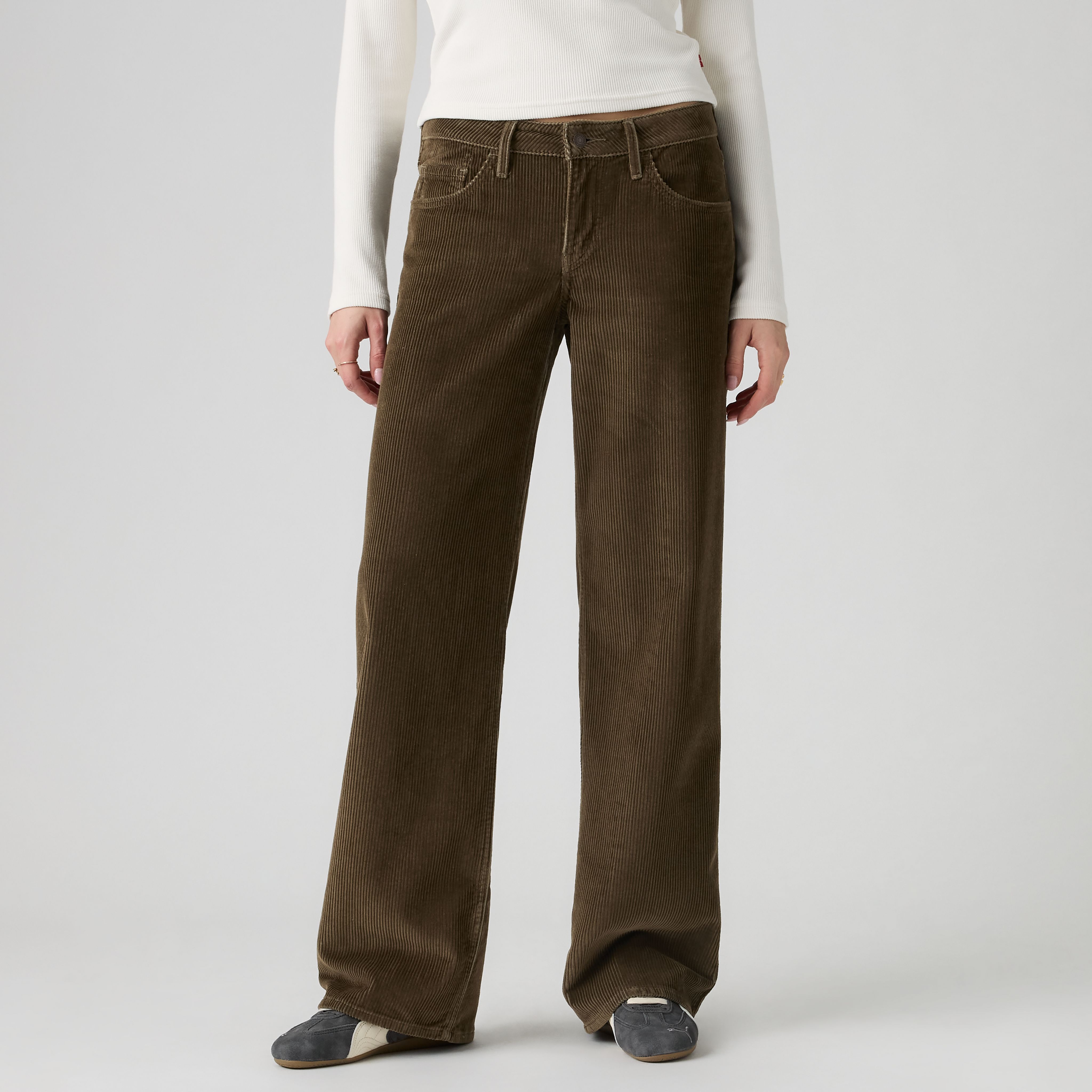 Low Loose Corduroy Pants 2