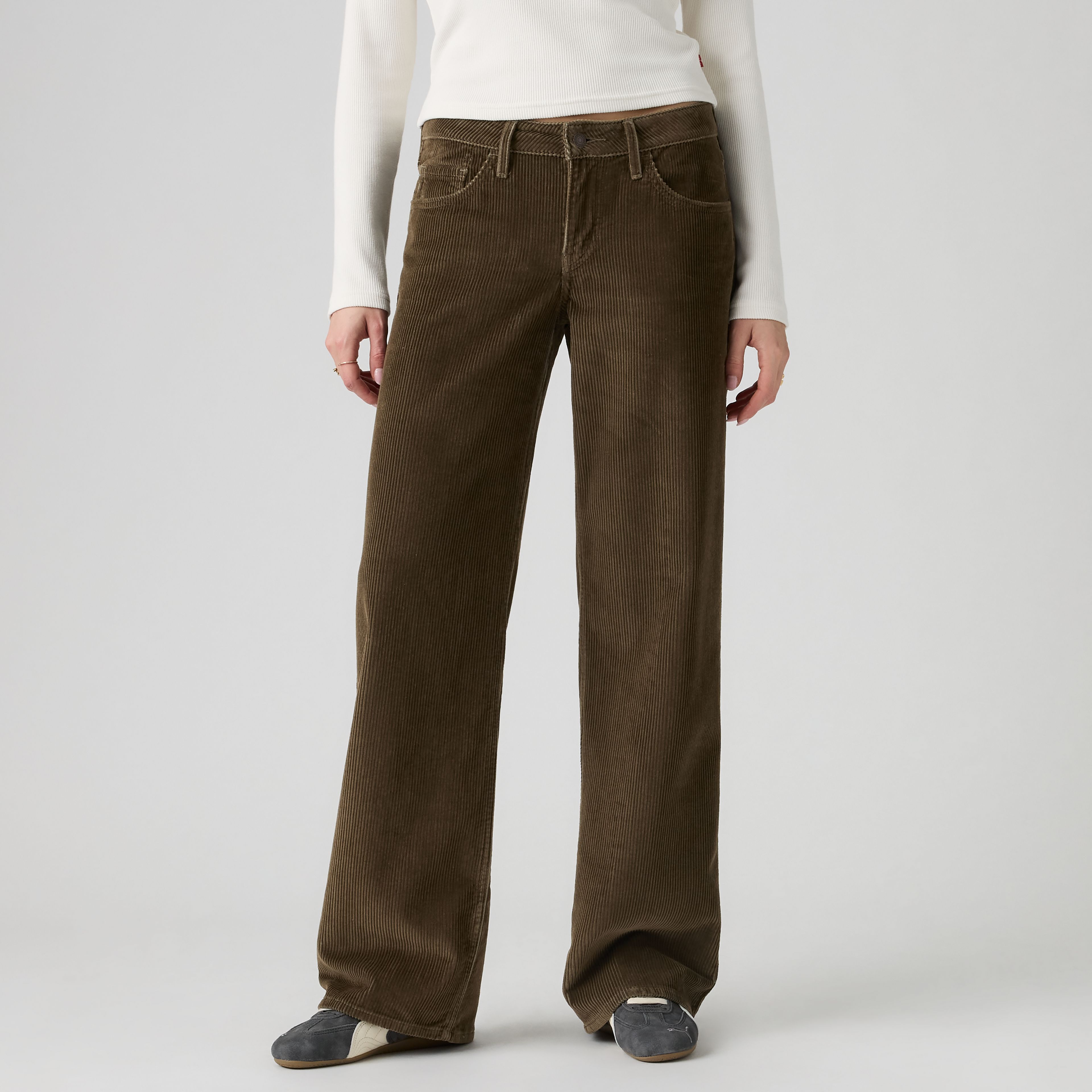 Low Loose Corduroy Women's Pants