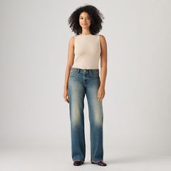 Low Loose Women's Jeans — Counting Bills - Dark Wash 6
