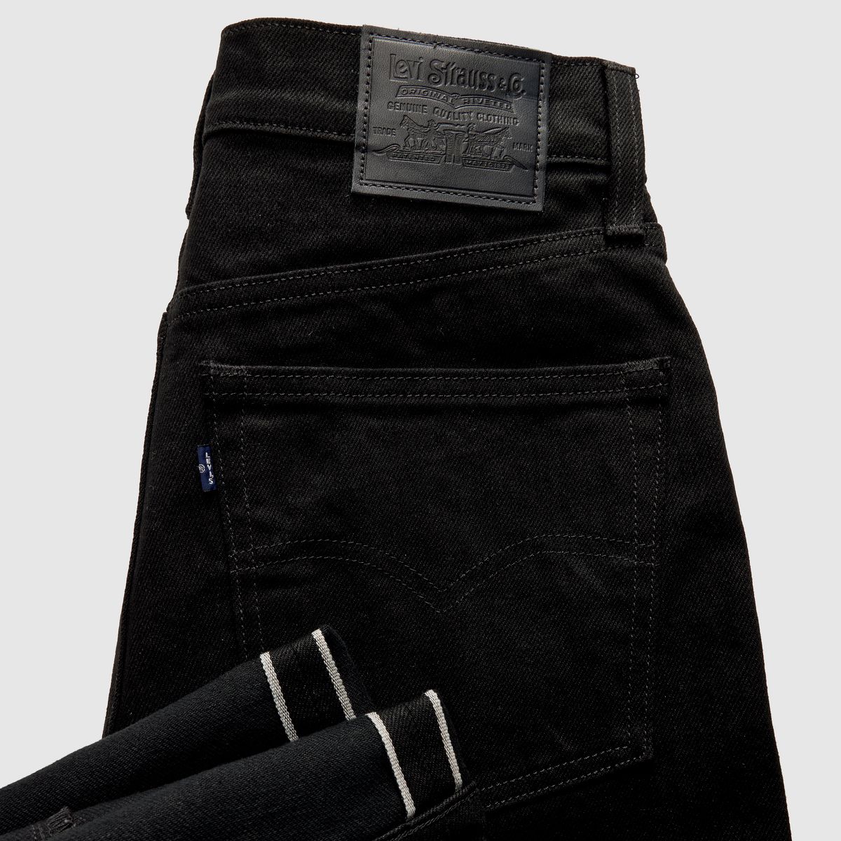 Levi’s® Blue Tab™ Women’s Column Jeans — One Wash Black Made of Japan - Black