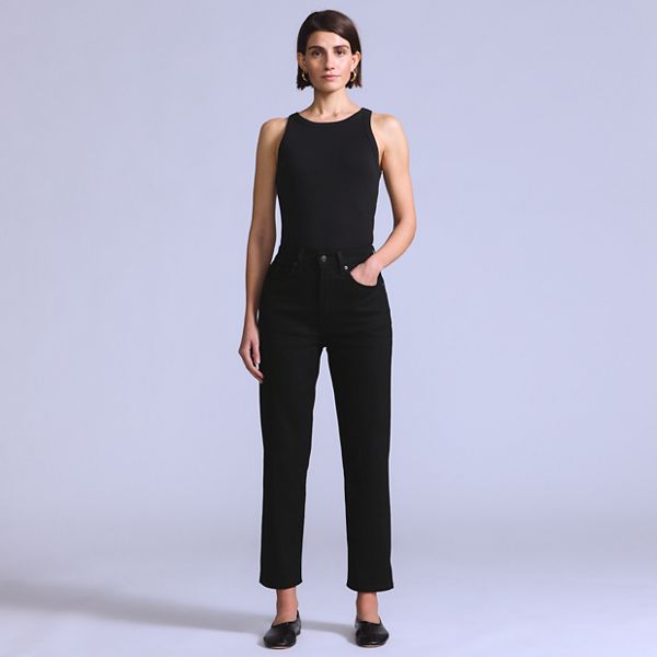 Levi’s® Blue Tab™ Women’s Column Jeans — One Wash Black Made of Japan - Black
