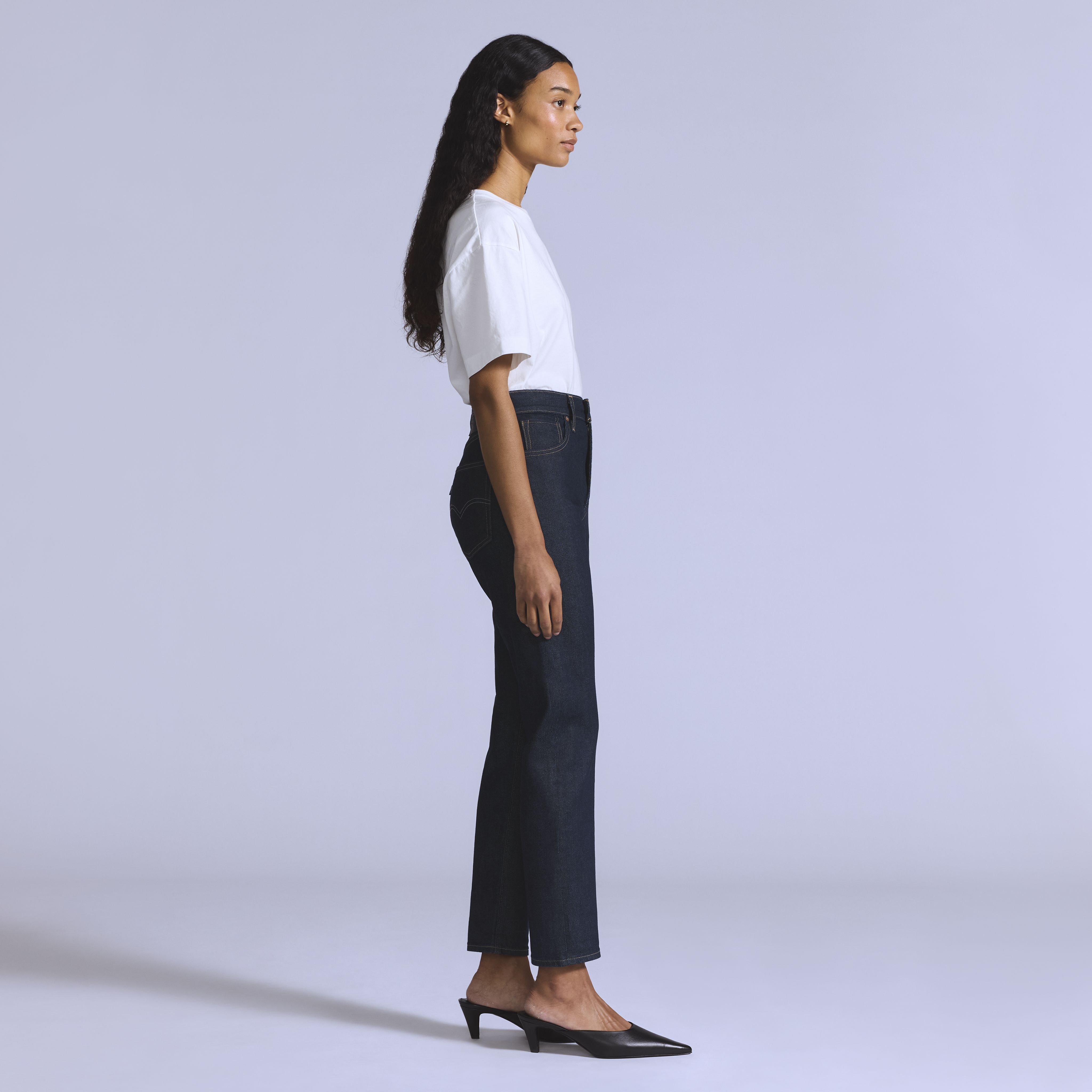 High Rise Selvedge Slim Fit Women's Jeans 4