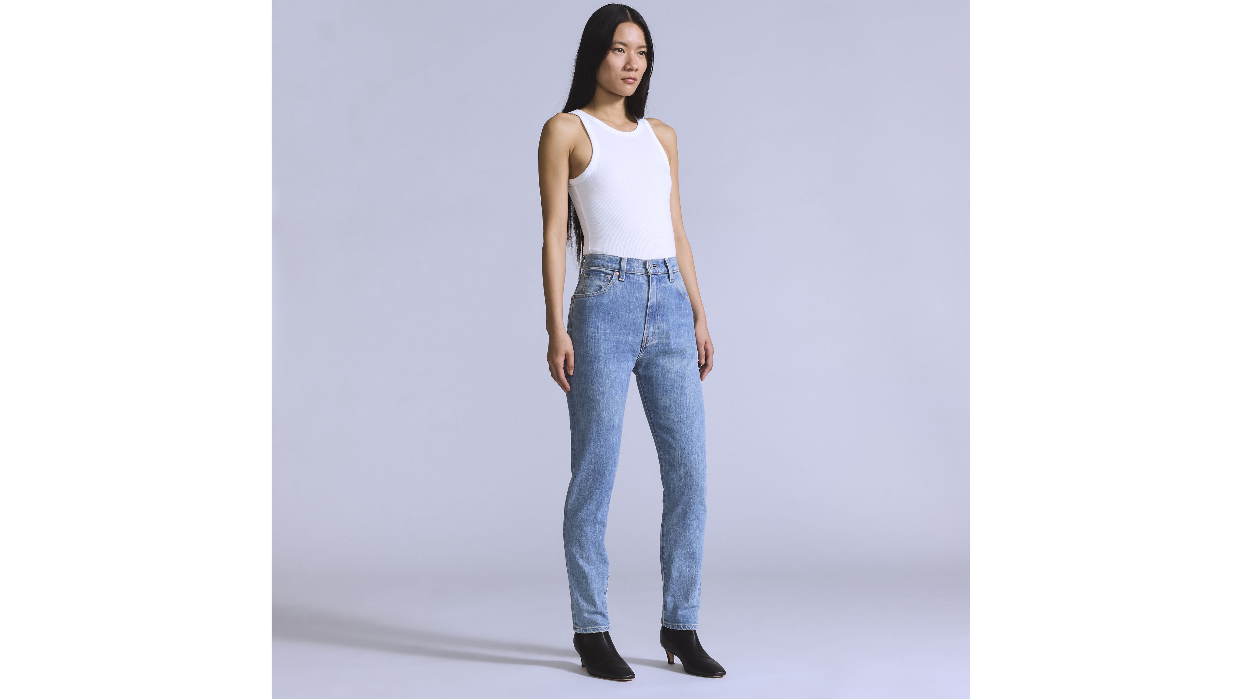 High Rise Slim Fit Women's Jeans 1