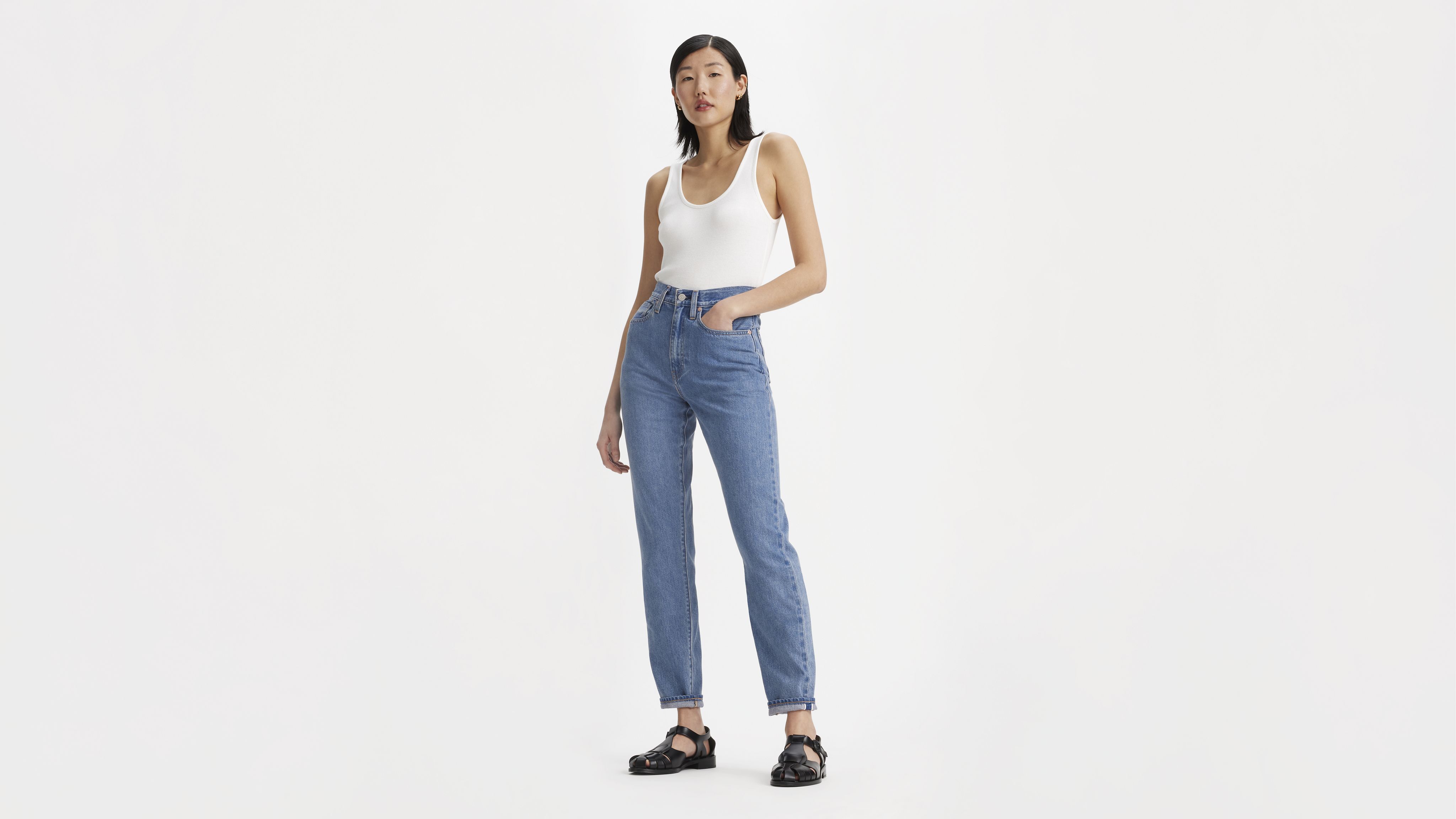 Japanese Selvedge High Rise Boyfriend Women's Jeans 1