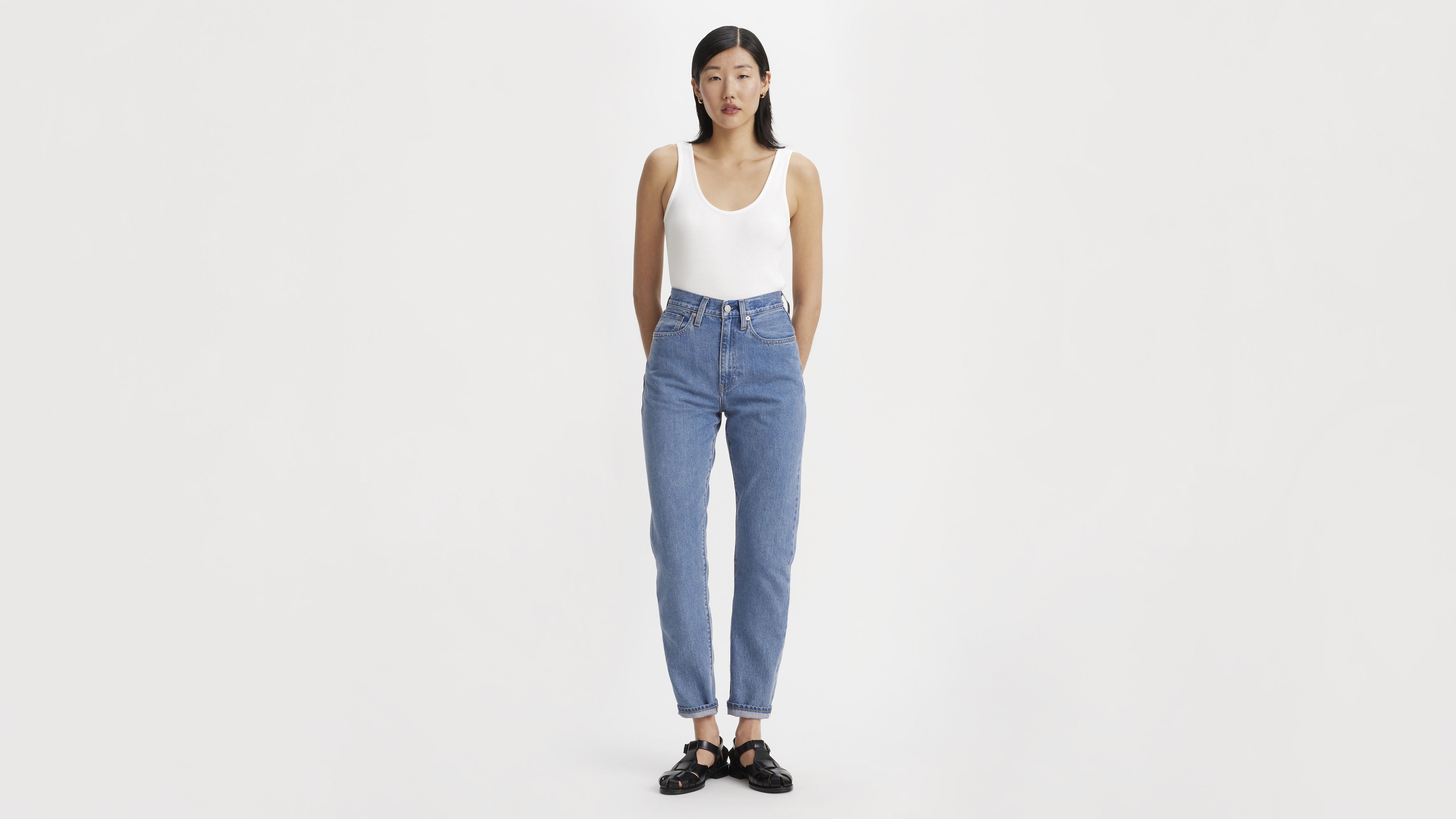 Japanese Selvedge High Rise Boyfriend Women's Jeans 5