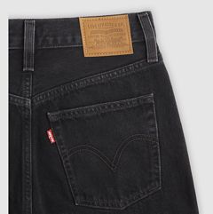 Ribcage Wide-Leg Women's Jeans — Rosie Posie - Black 8