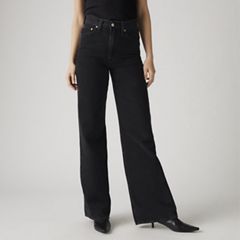 Ribcage Wide-Leg Women's Jeans — Rosie Posie - Black 2