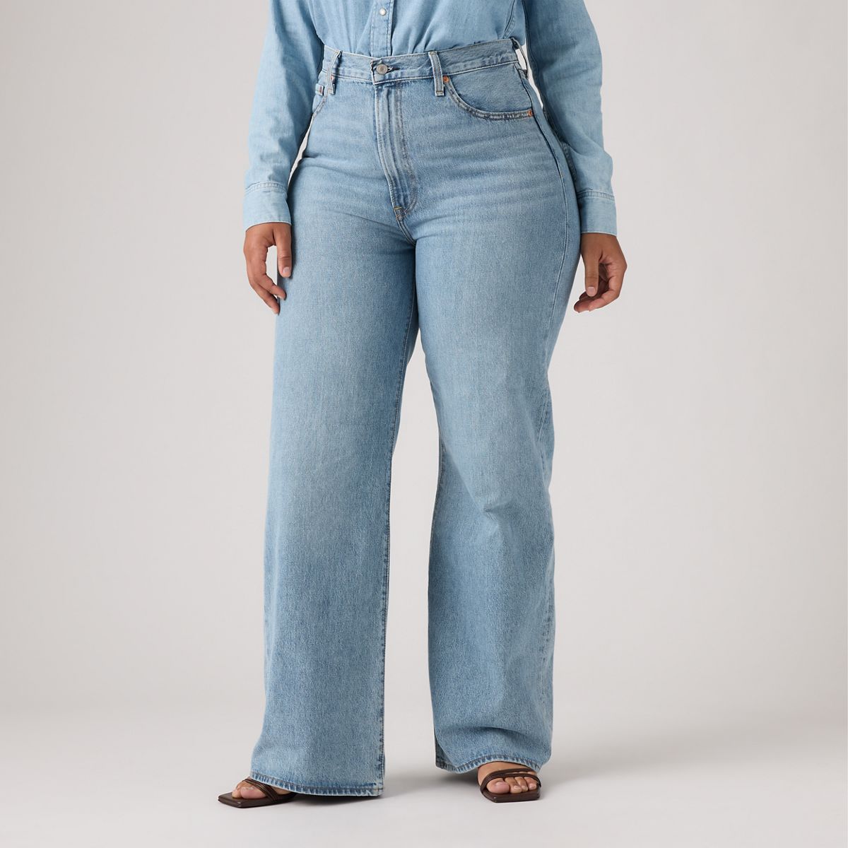 Ribcage Wide Leg Jeans — Far And Wide - Light Wash