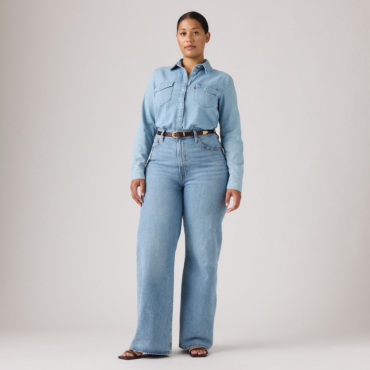 Ribcage Wide Leg Jeans — Far And Wide - Light Wash