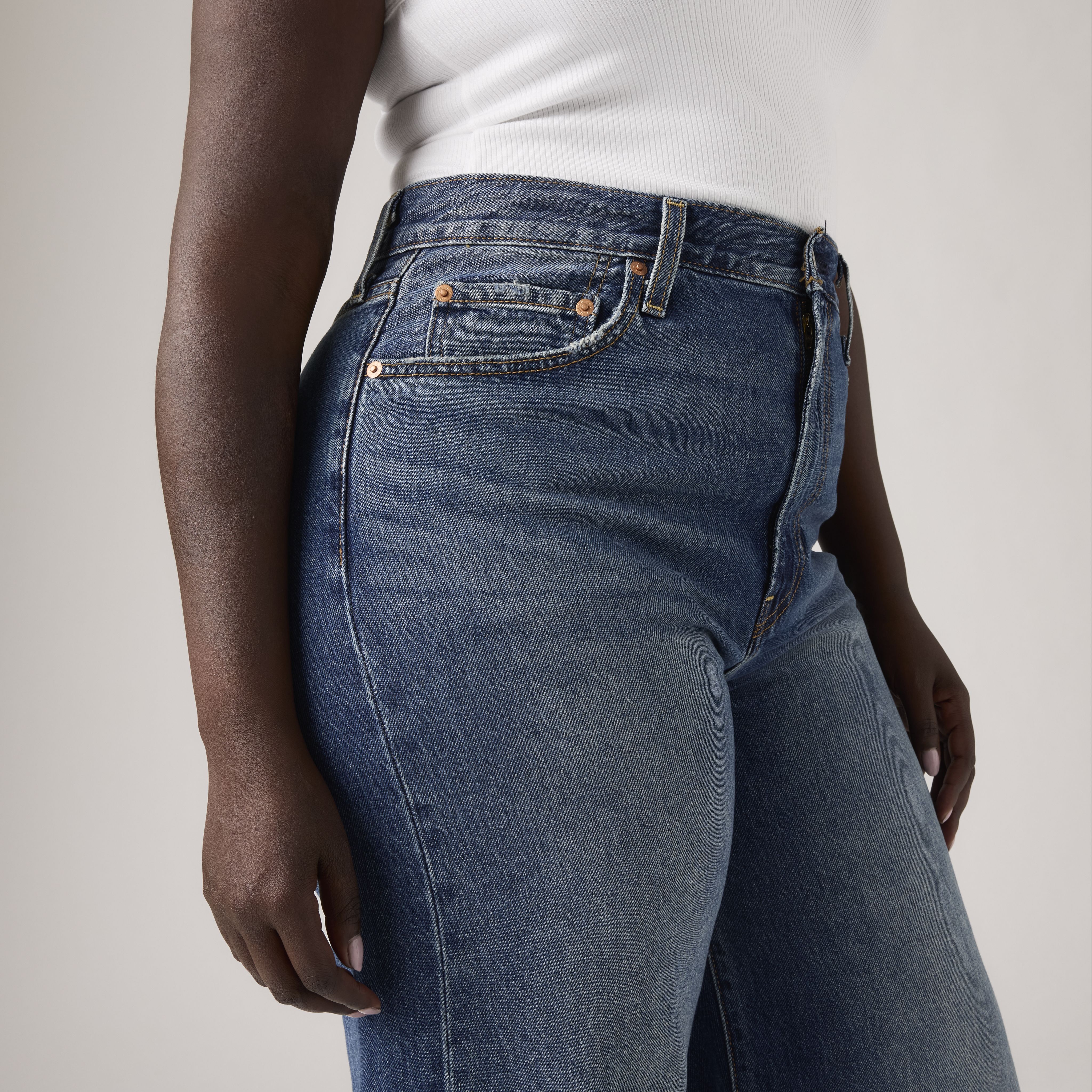 Jean Joli thorax jambe large pour femme 10