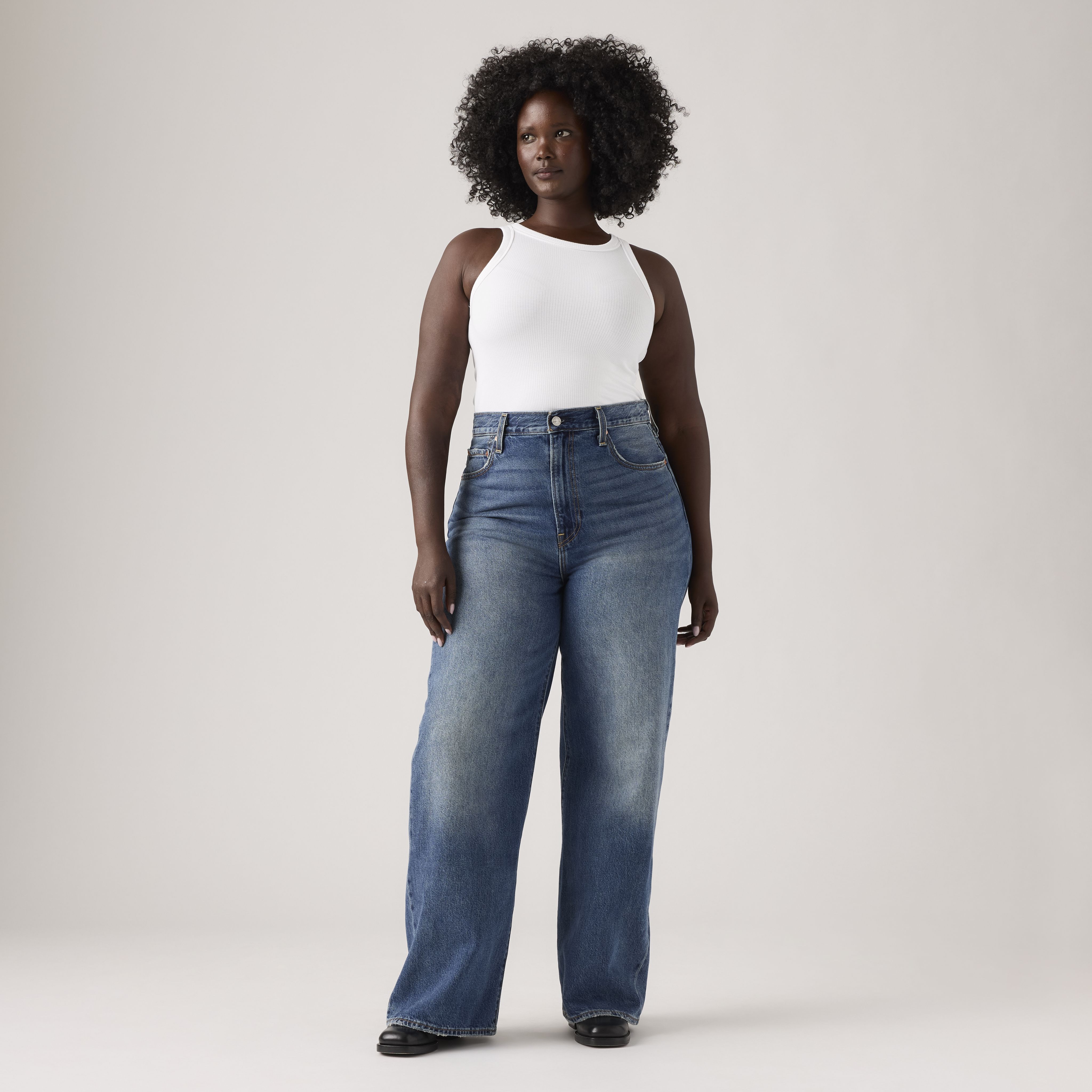 Jean Joli thorax jambe large pour femme 7