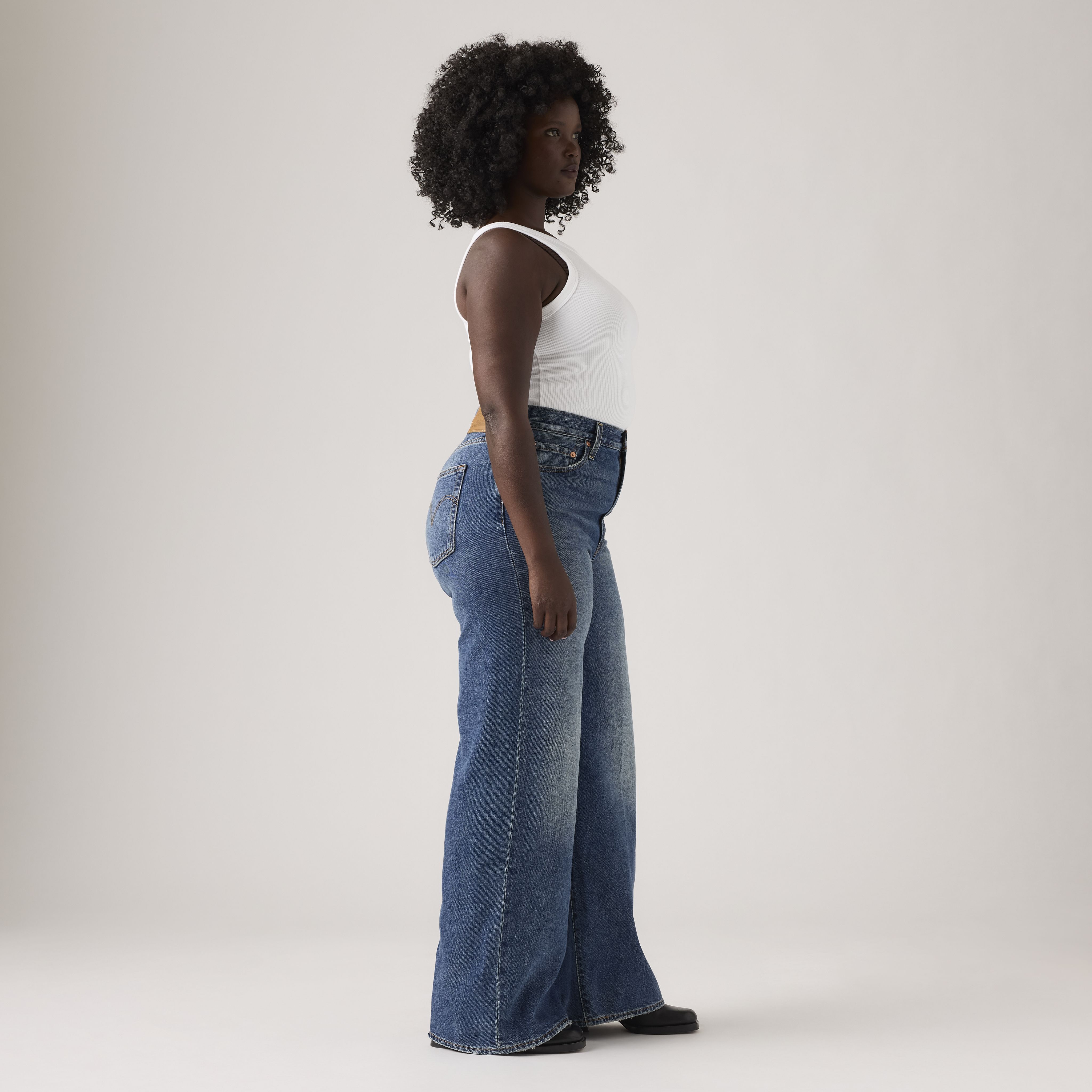 Jean Joli thorax jambe large pour femme 9