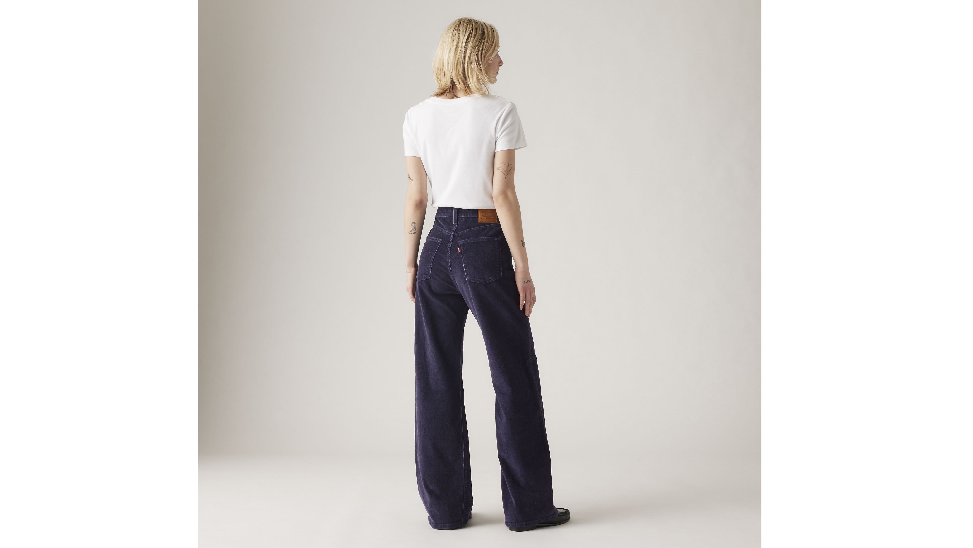 Ribcage Wide Leg Corduroy Women's Jeans 3