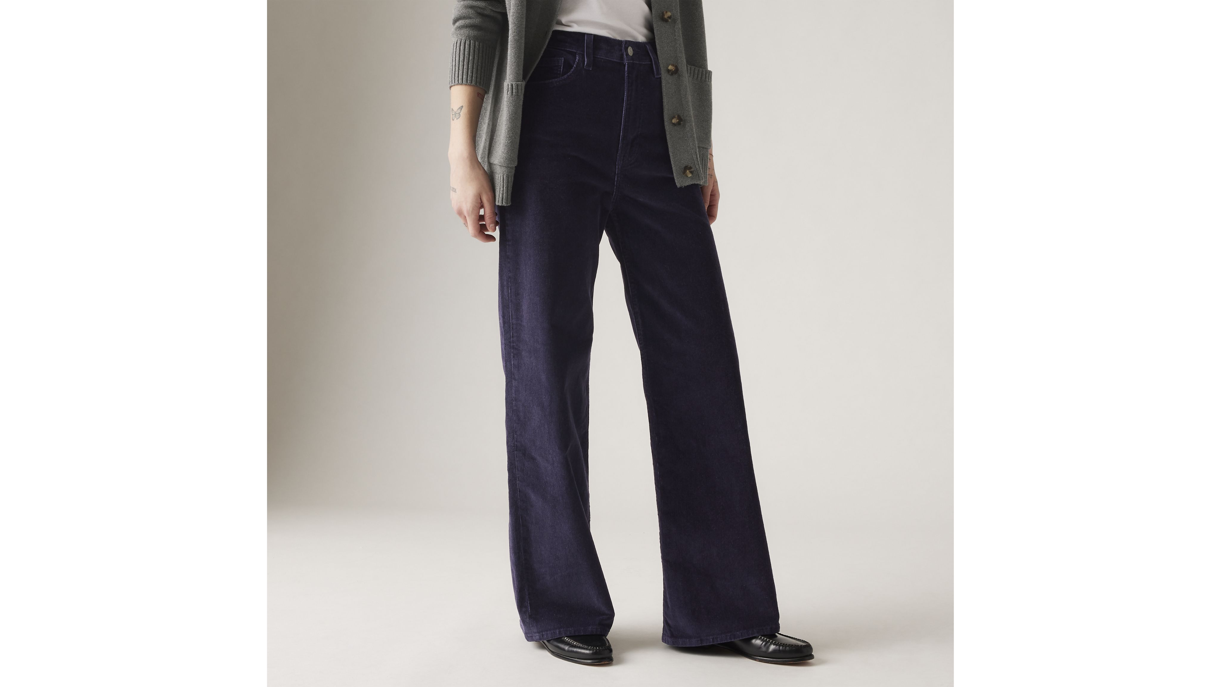 Ribcage Wide Leg Corduroy Women's Jeans 2