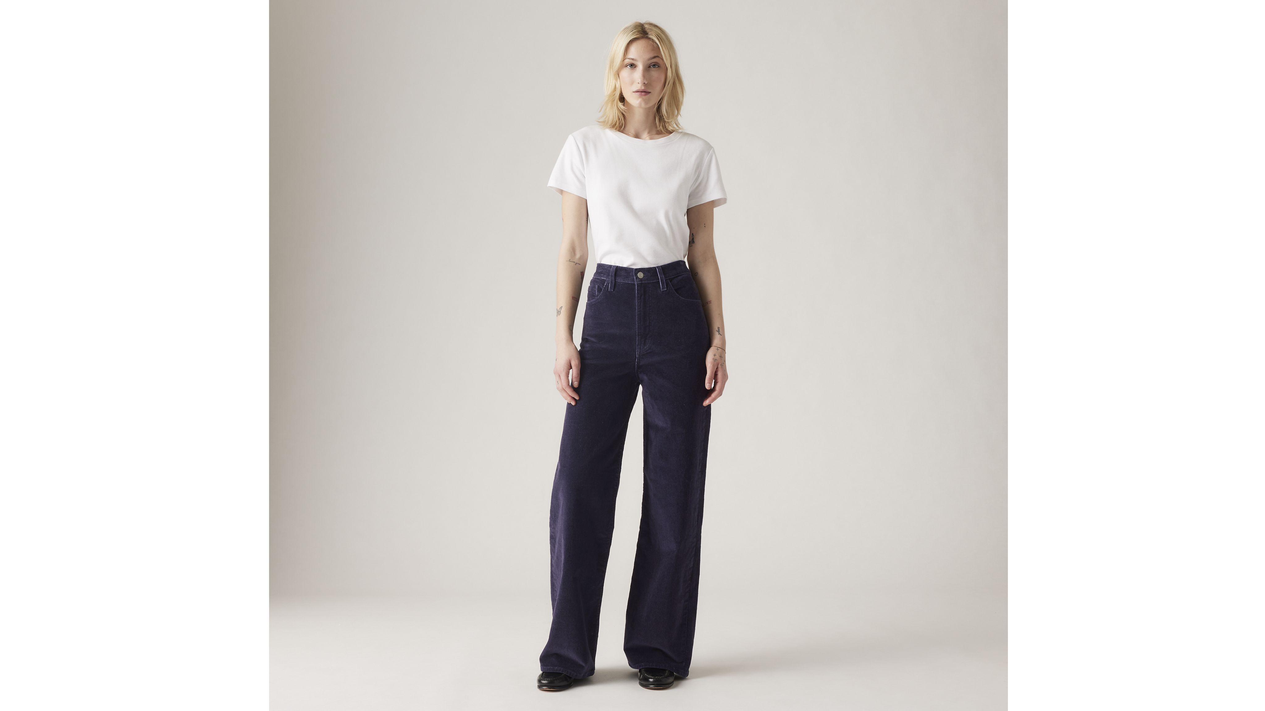 Ribcage Wide Leg Corduroy Women's Jeans 5