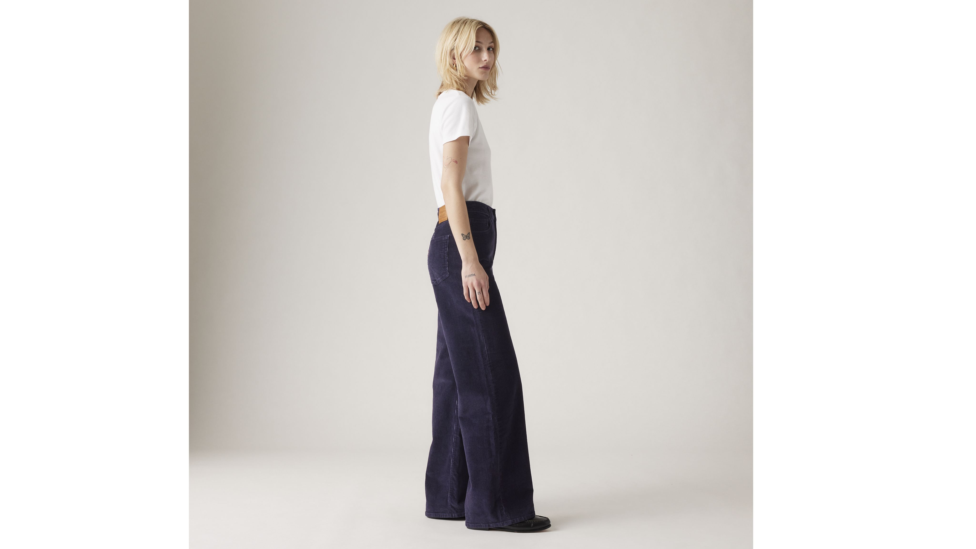 Ribcage Wide Leg Corduroy Women's Jeans 4
