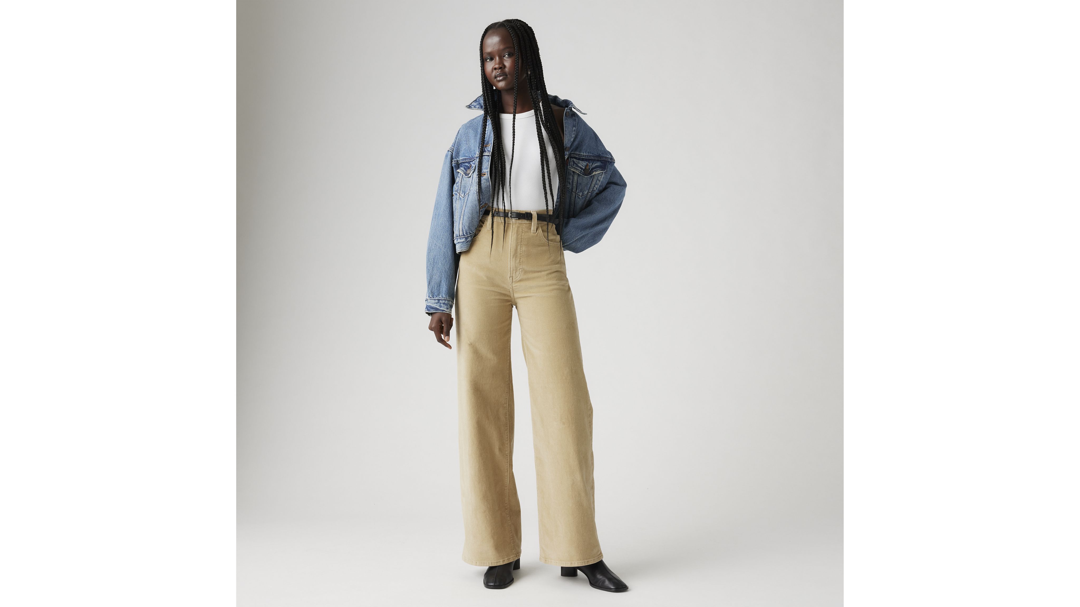 Ribcage Wide Leg Corduroy Women's Jeans 1