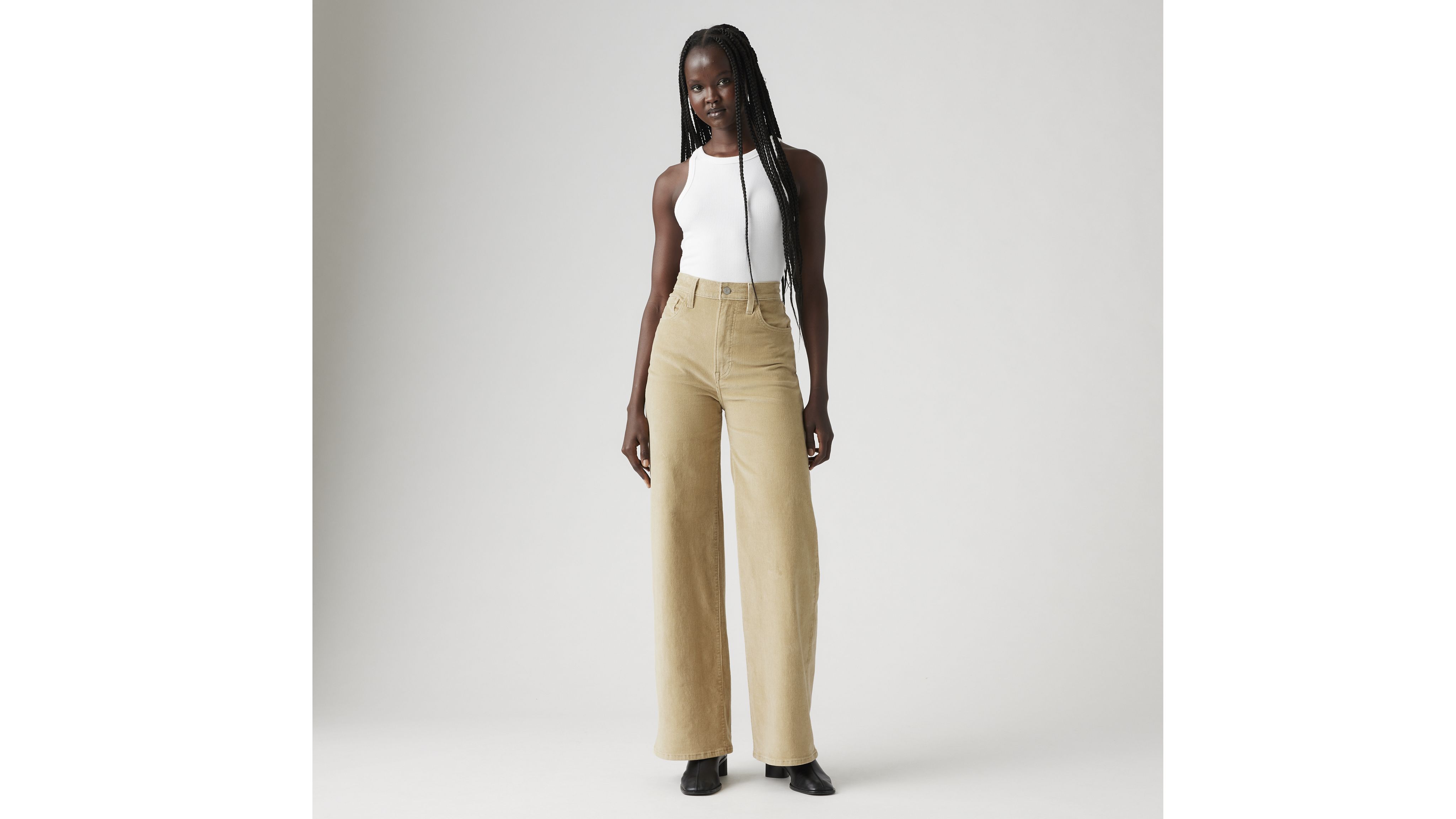 Ribcage Wide Leg Corduroy Women's Jeans 5